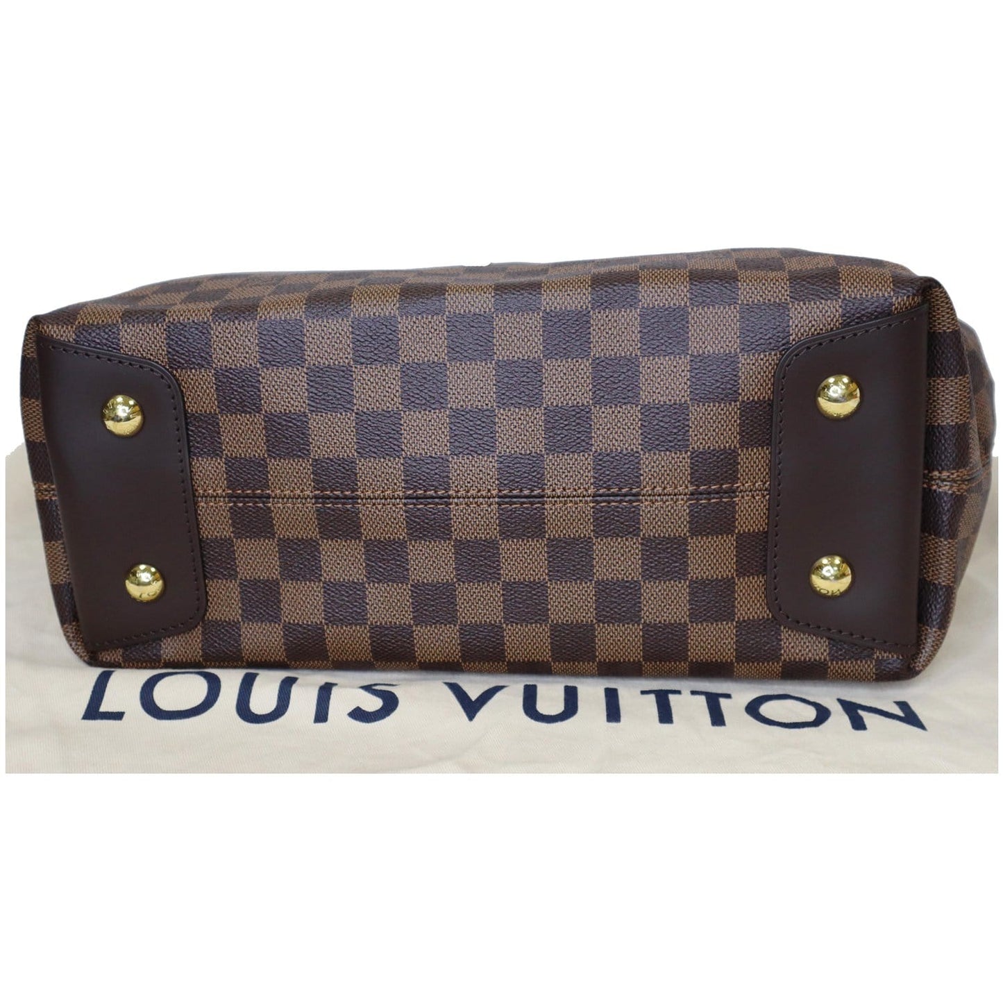 LOUIS VUITTON Duomo Hobo Damier Ebene Shoulder Bag Brown