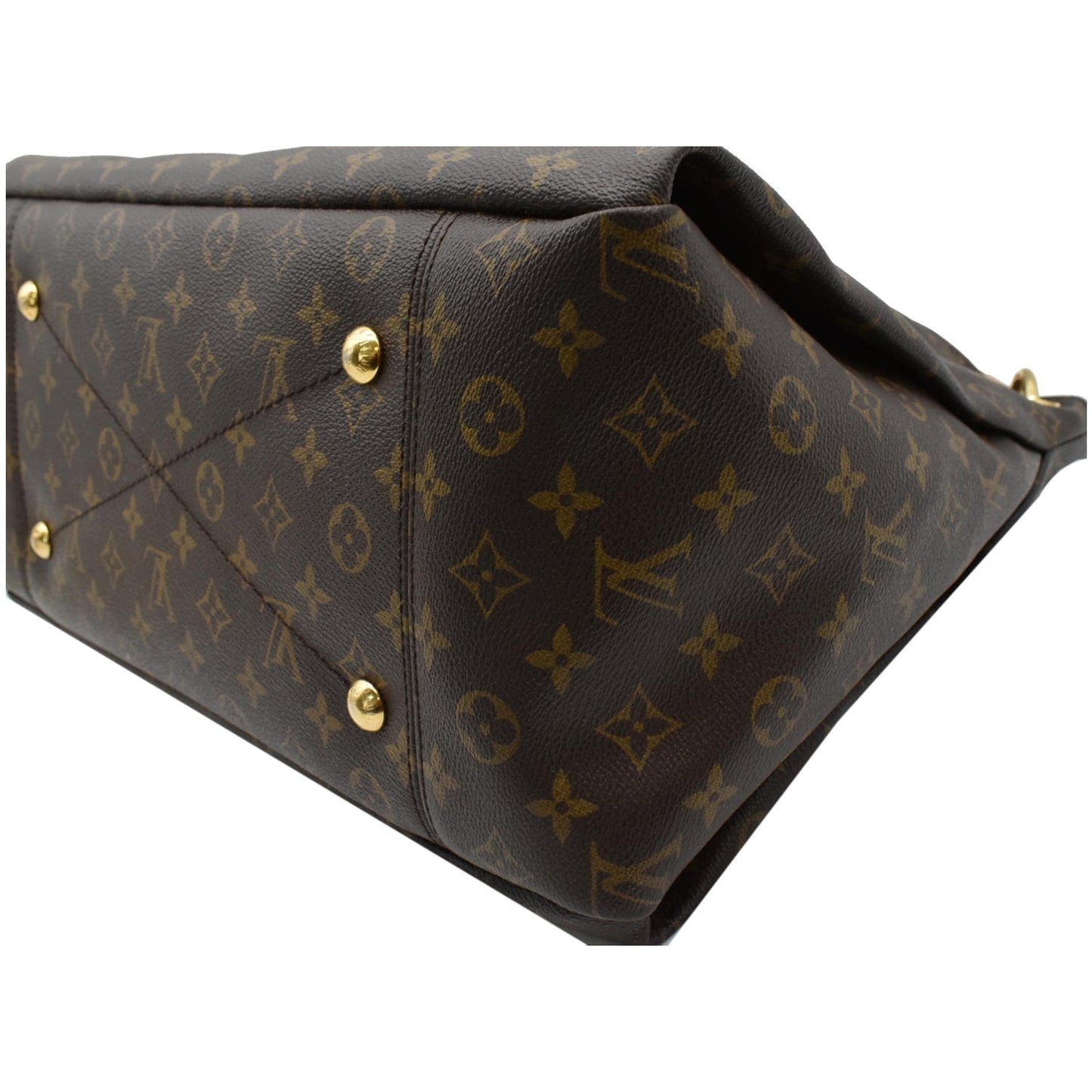 LOUIS VUITTON Artsy MM Monogram Canvas Hobo Bag Brown