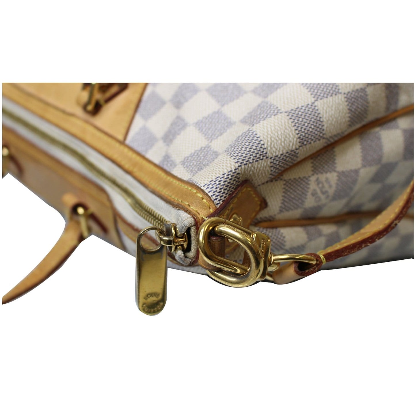 LOUIS VUITTON Siracusa GM Damier Azur Shoulder Handbag White - 15% OFF