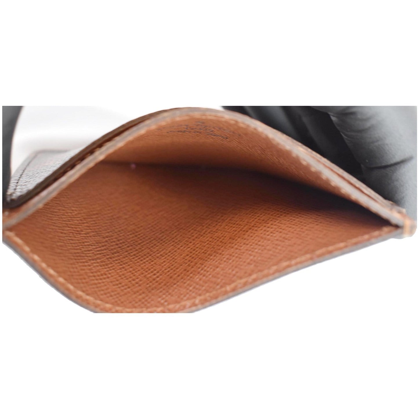 LOUIS VUITTON Card Holder Monogram Canvas Brown