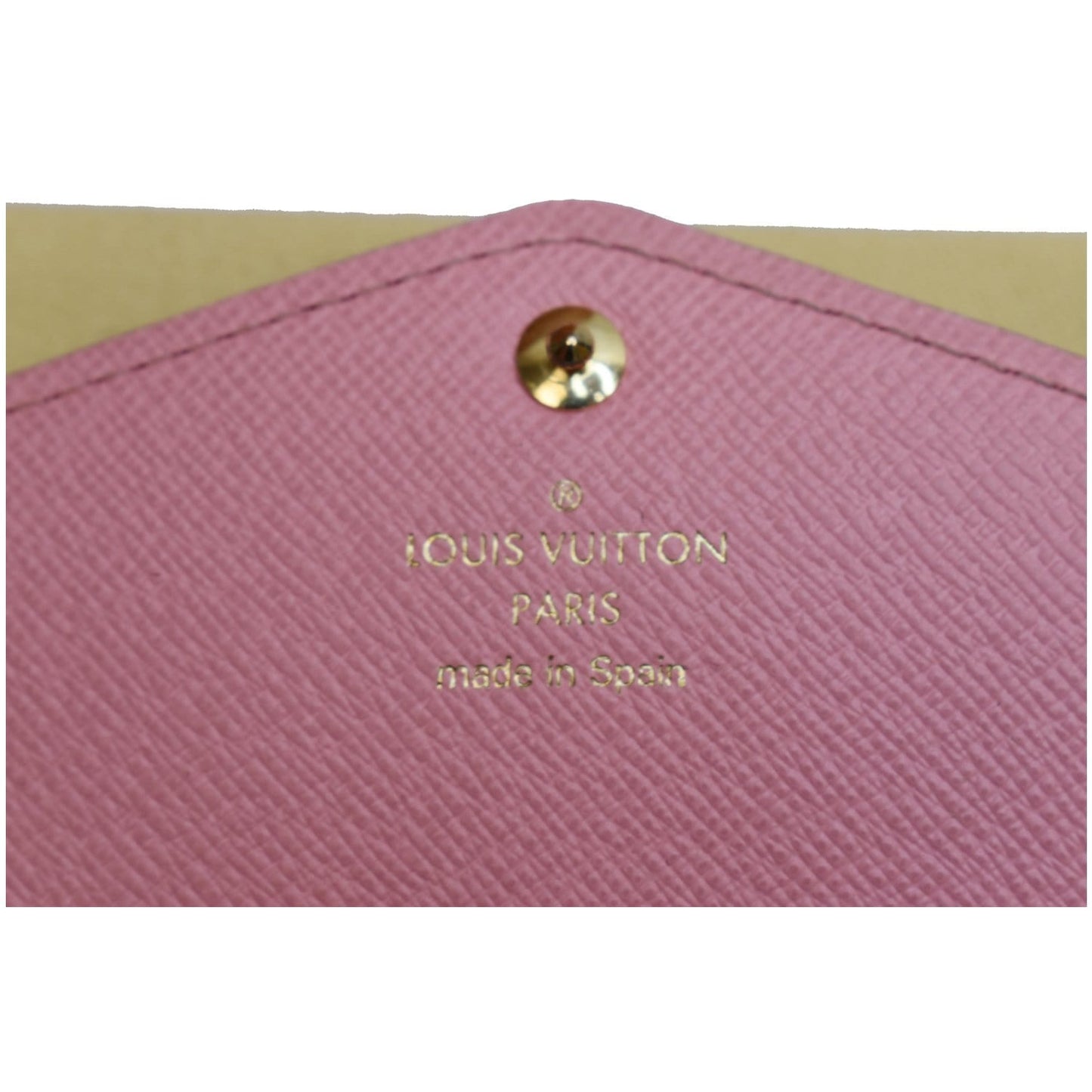 LOUIS VUITTON Sarah Jungle Dots Monogram Canvas Wallet Pink