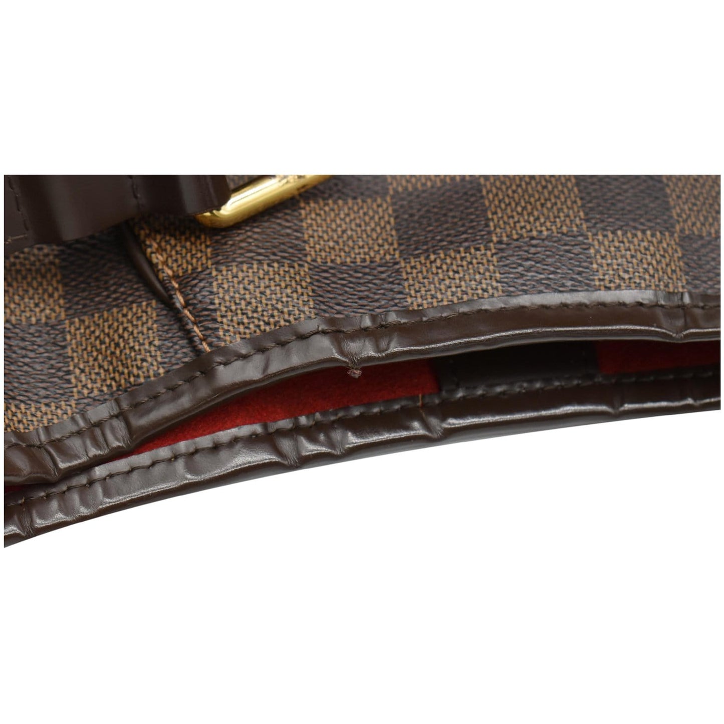 LOUIS VUITTON Galliera PM Damier Ebene Shoulder Bag Brown