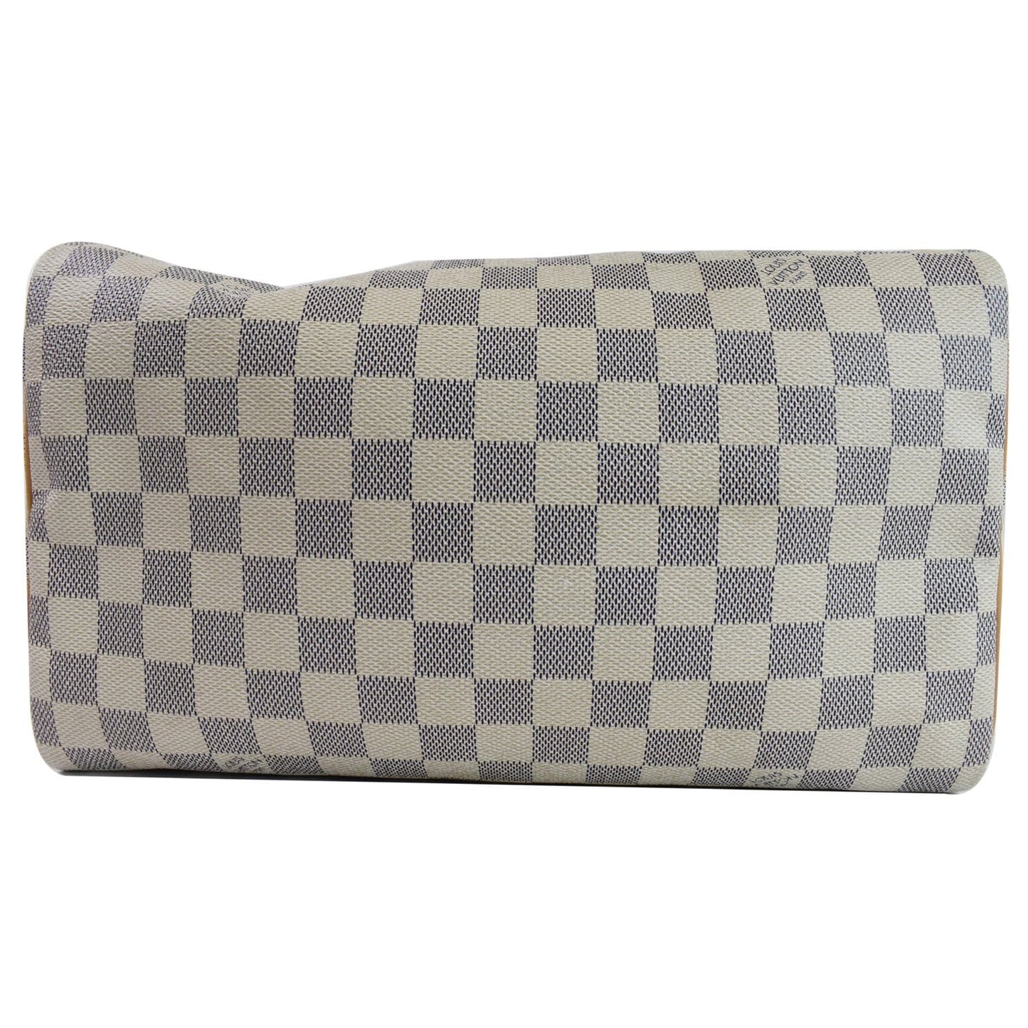 LOUIS VUITTON Speedy 30 Damier Azur Satchel Bag White