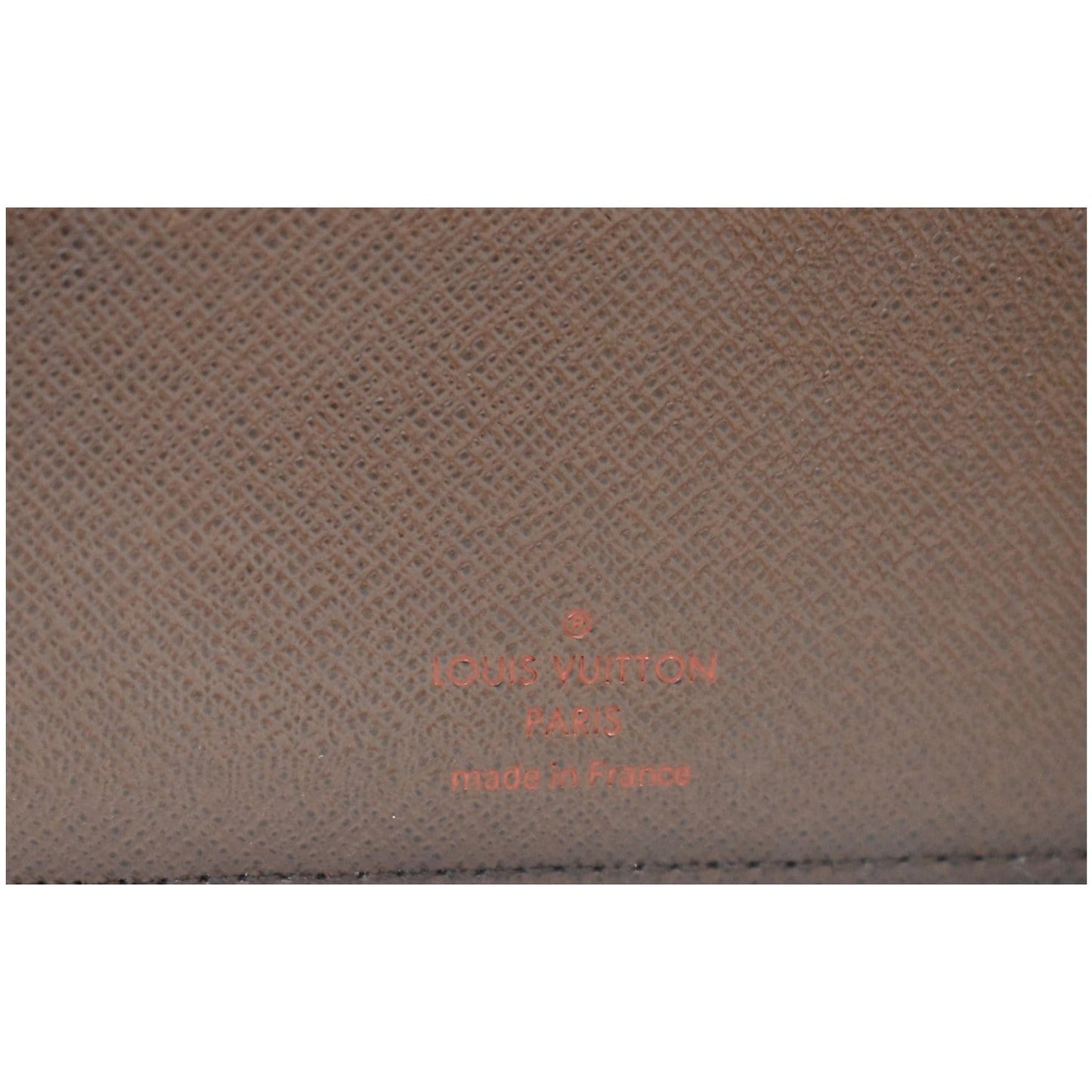 LOUIS VUITTON Agenda MM Damier Ebene Planner Cover Brown