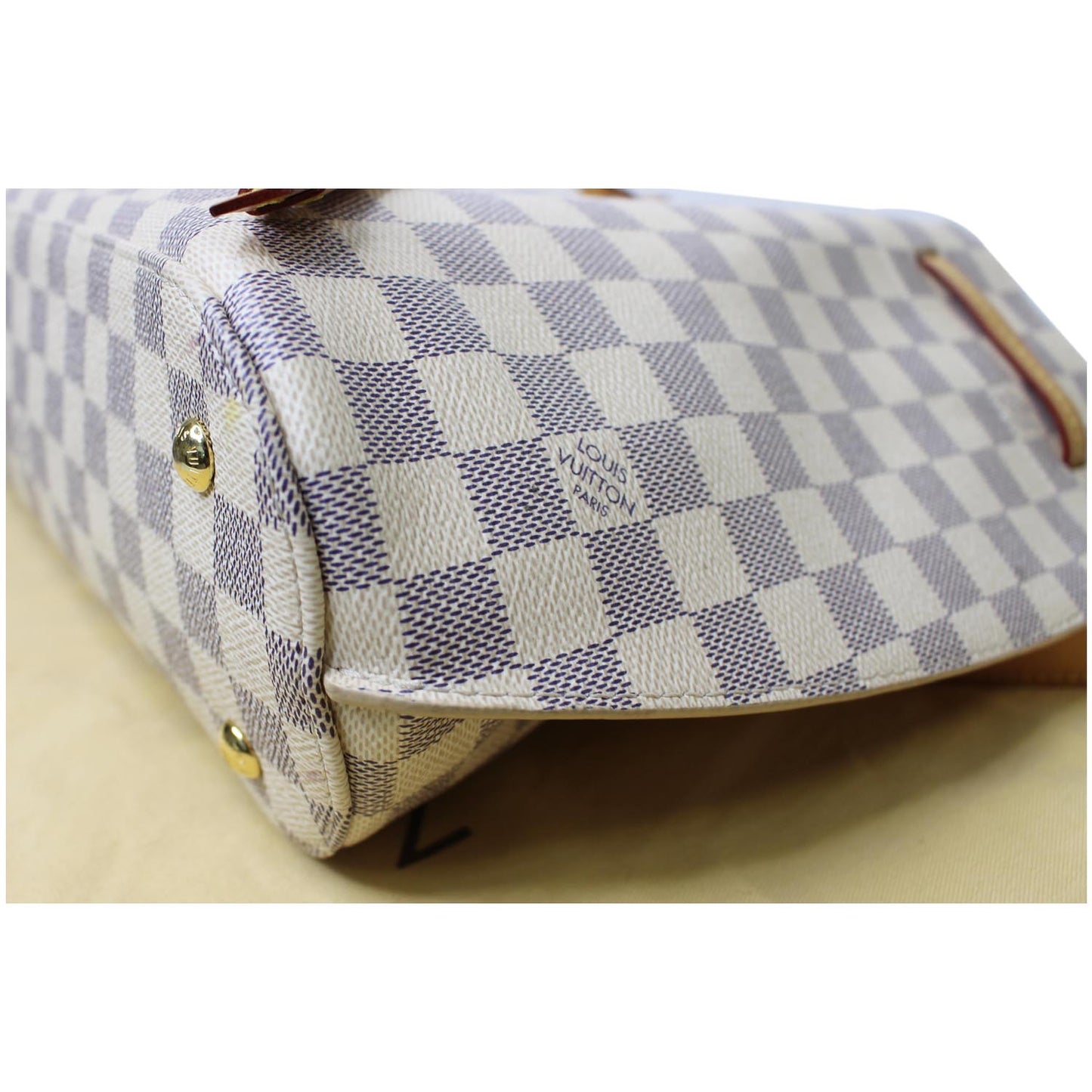 LOUIS VUITTON Girolata Damier Azur Shoulder Bag White