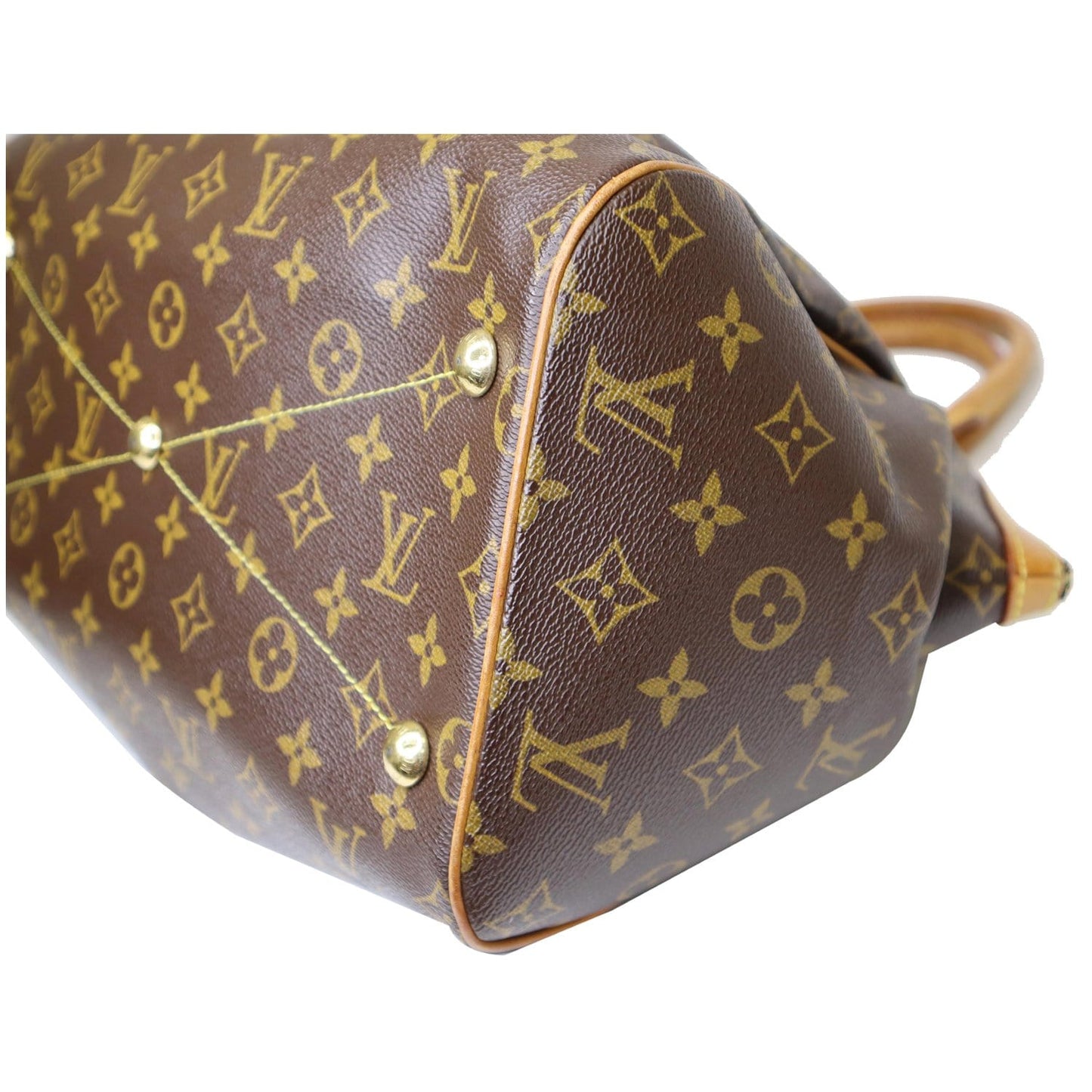 LOUIS VUITTON Tivoli GM Monogram Canvas Shoulder Bag Brown