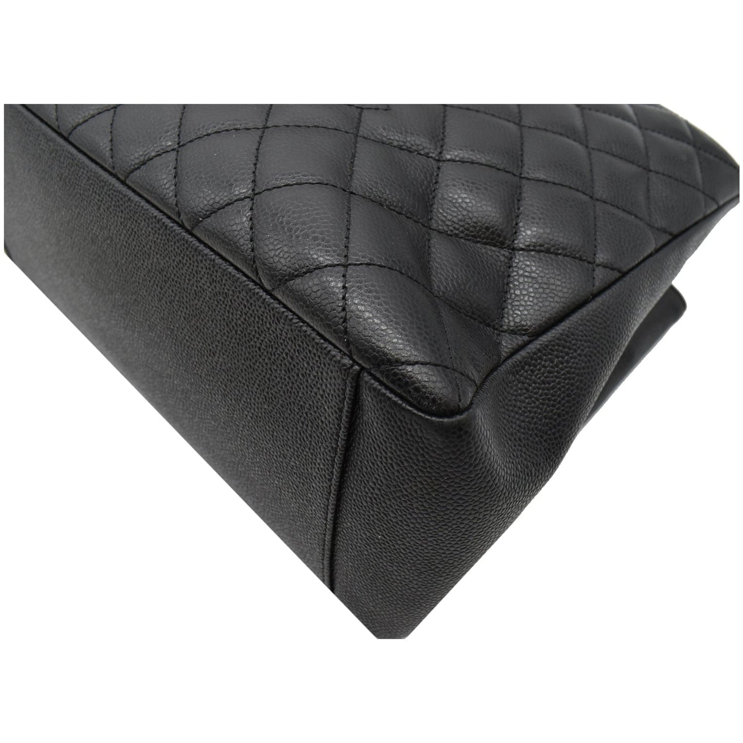 CHANEL Grand Shopping GST Caviar Leather Tote Bag Black
