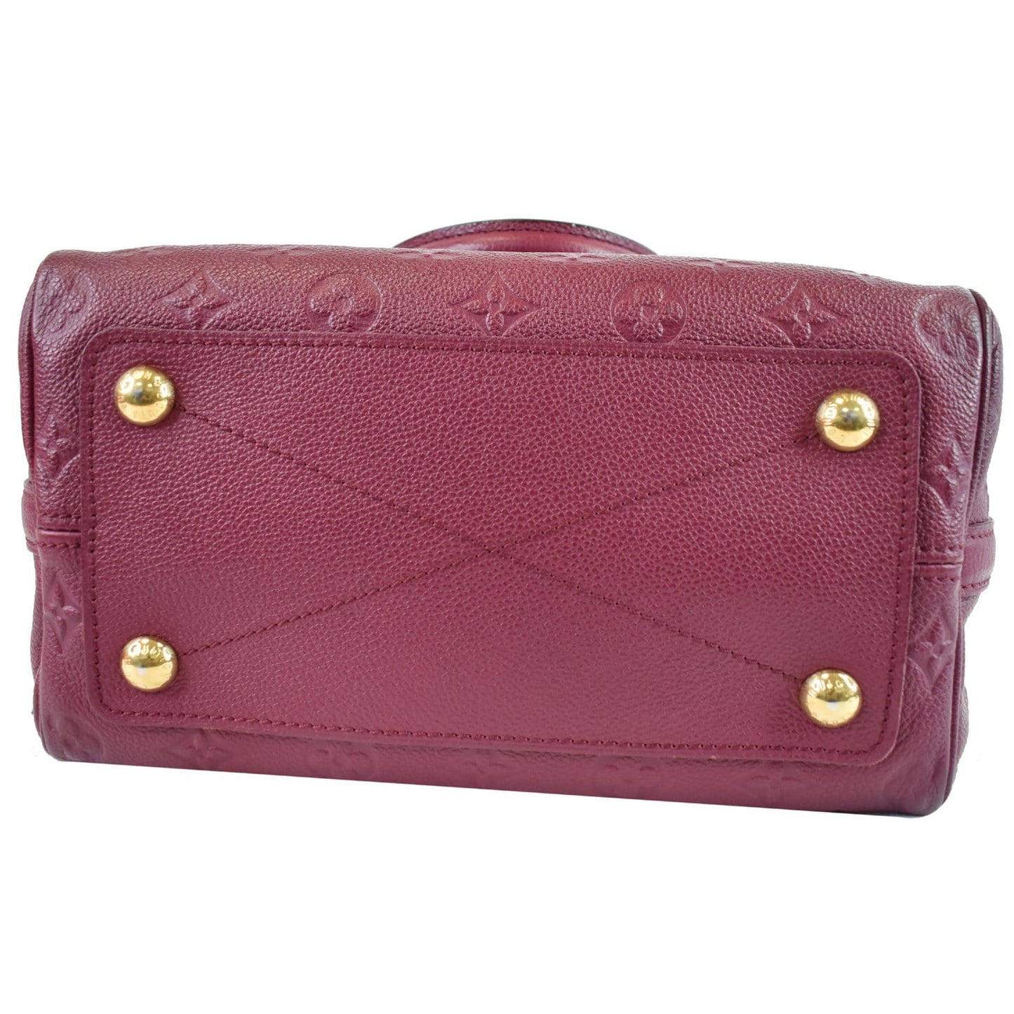 LOUIS VUITTON Speedy 25 Bandouliere Empreinte Leather Shoulder Bag Purple