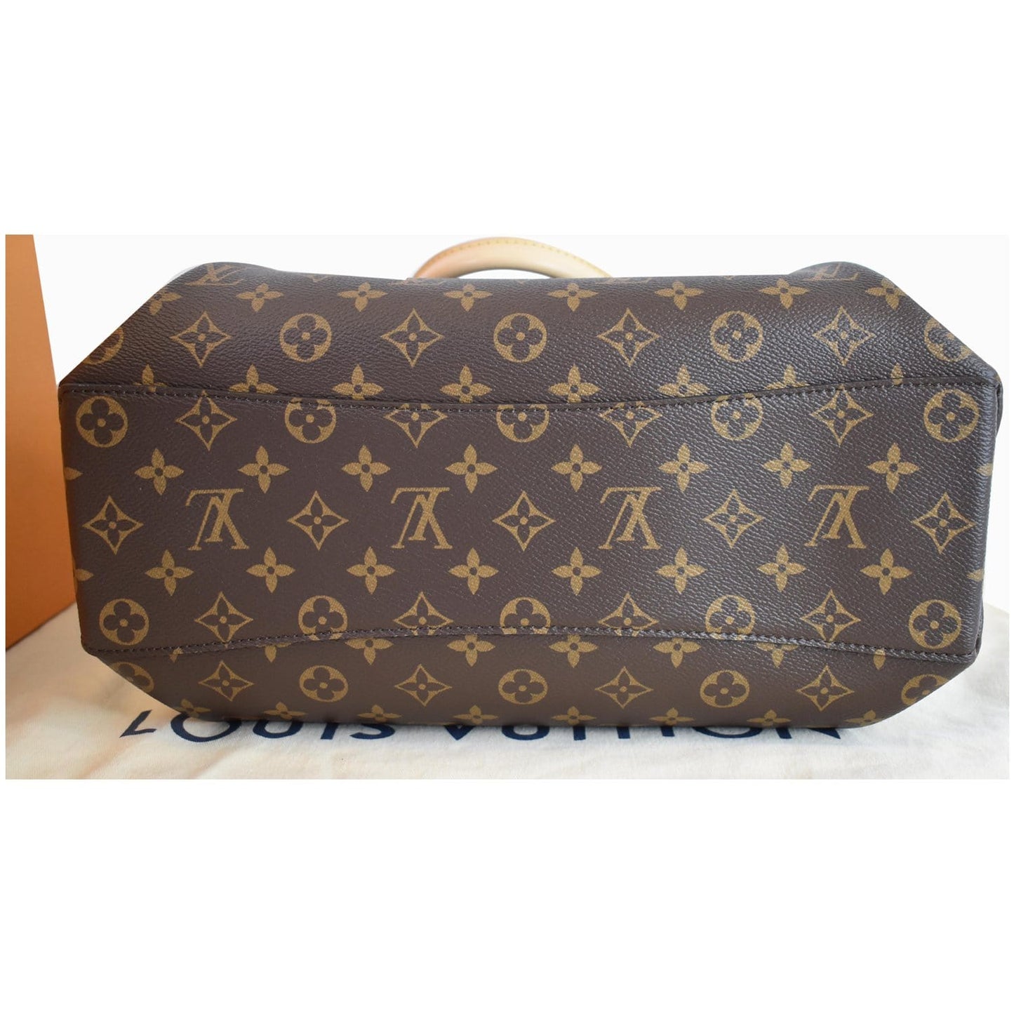 LOUIS VUITTON Rivoli PM Monogram Canvas Shoulder Bag Brown