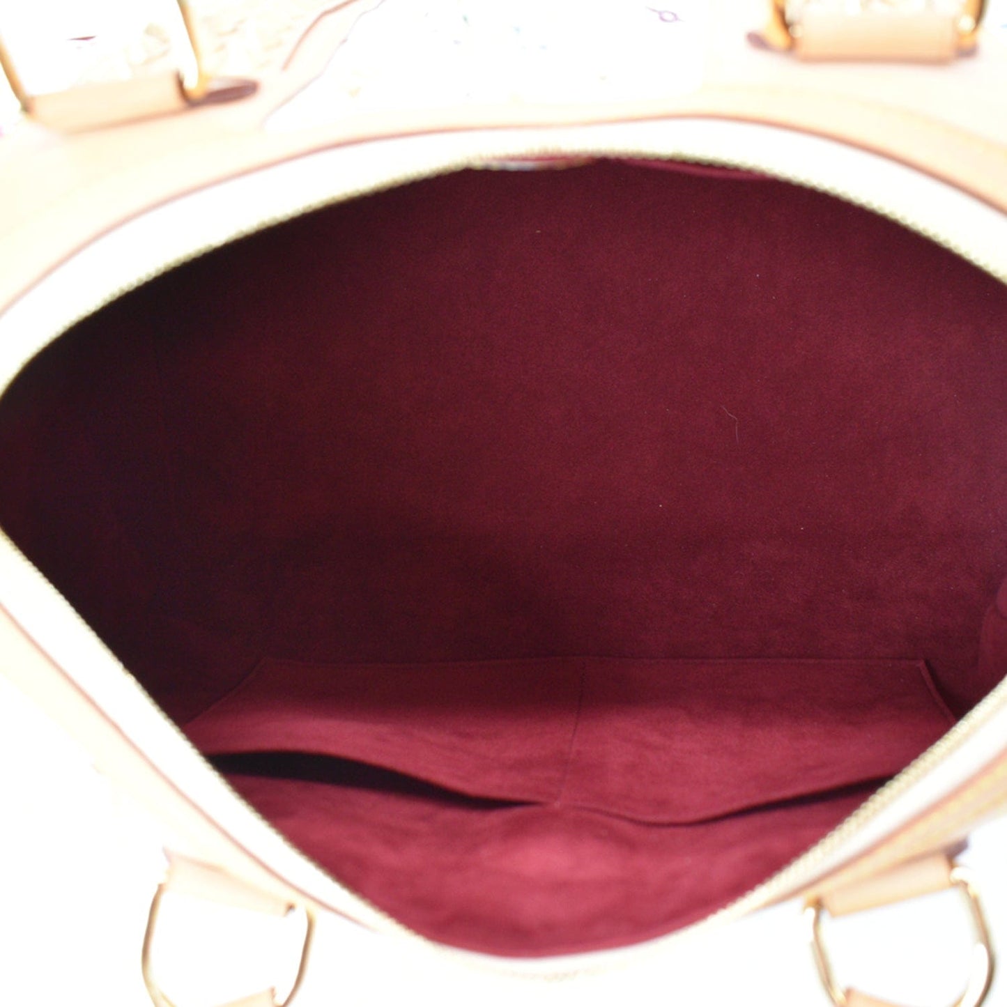LOUIS VUITTON Courtney GM Monogram Canvas Shoulder Bag White