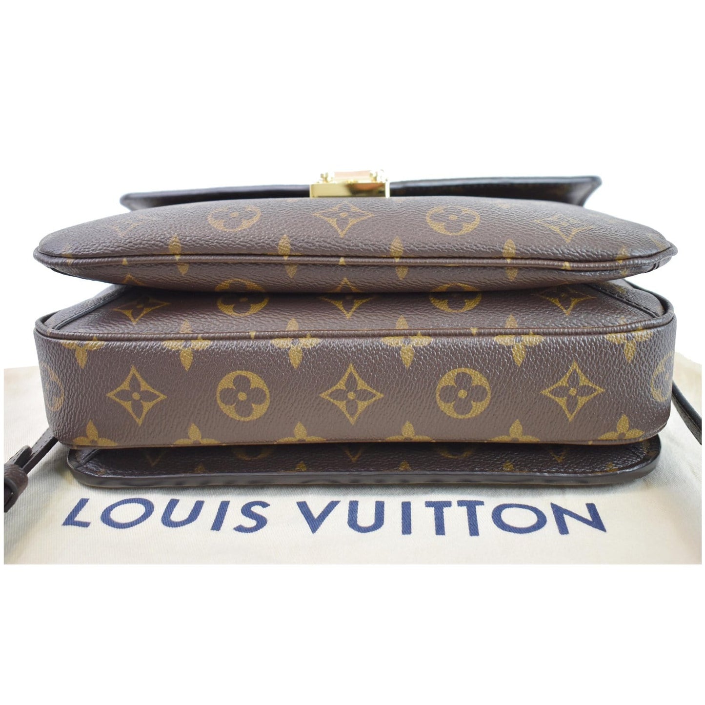 LOUIS VUITTON Metis Pochette Monogram Canvas Crossbody Bag Brown