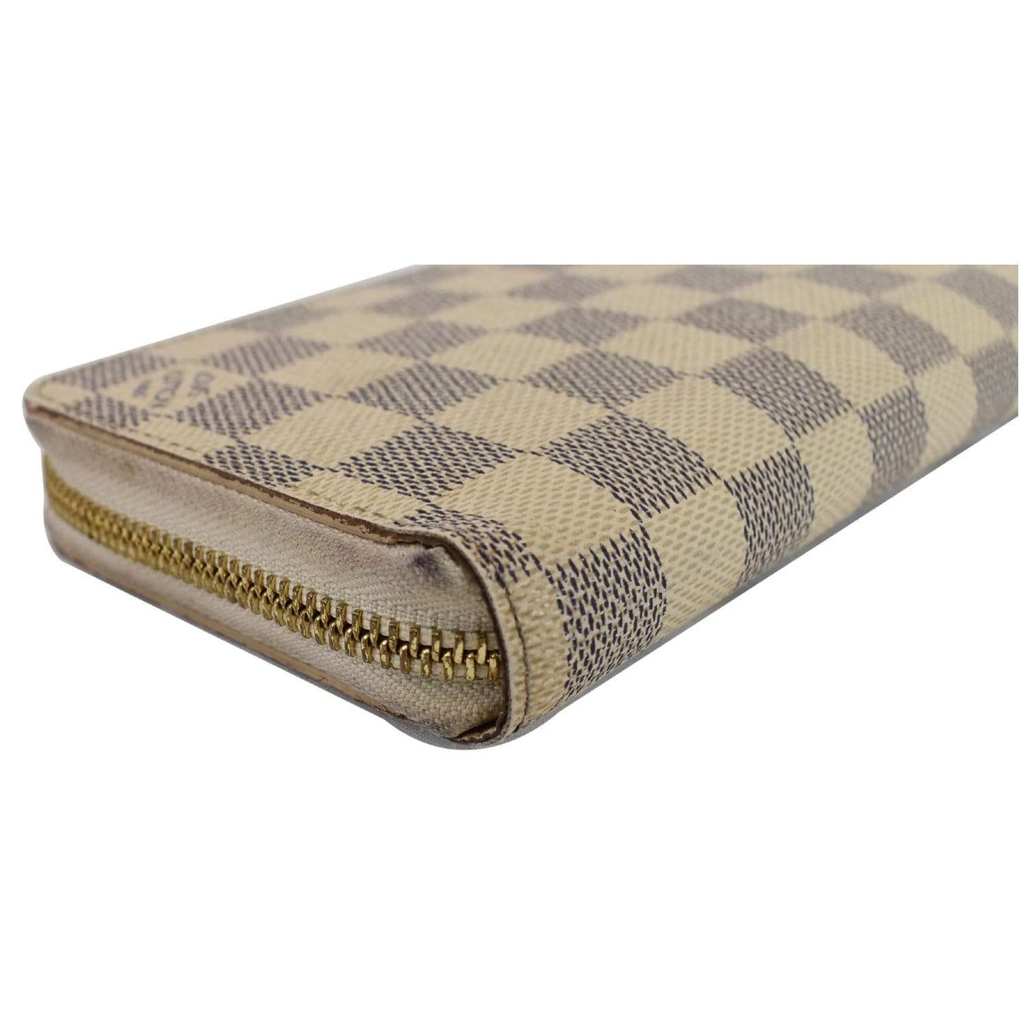 LOUIS VUITTON Damier Azur Zippy Long Wallet White - 20% OFF
