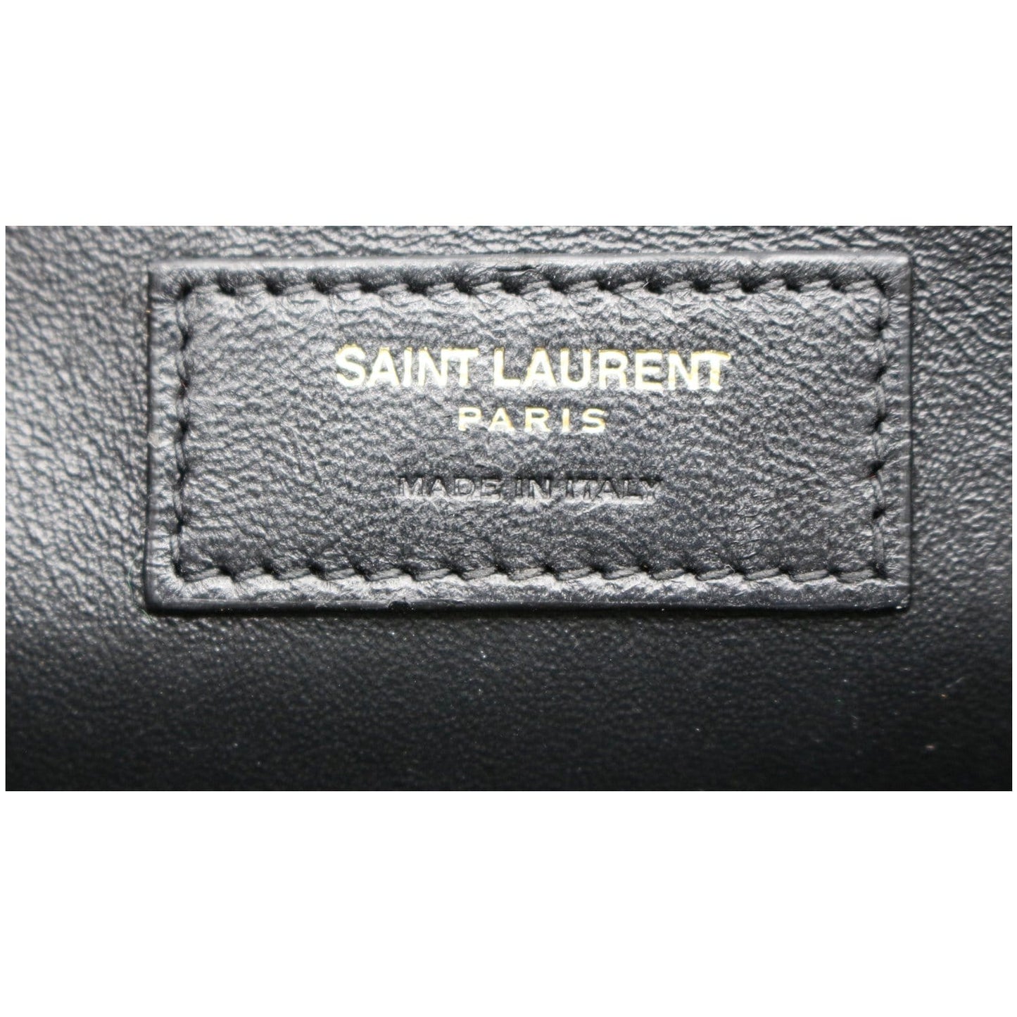 YVES SAINT LAURENT Uptown Medium Leather Tote Bag White