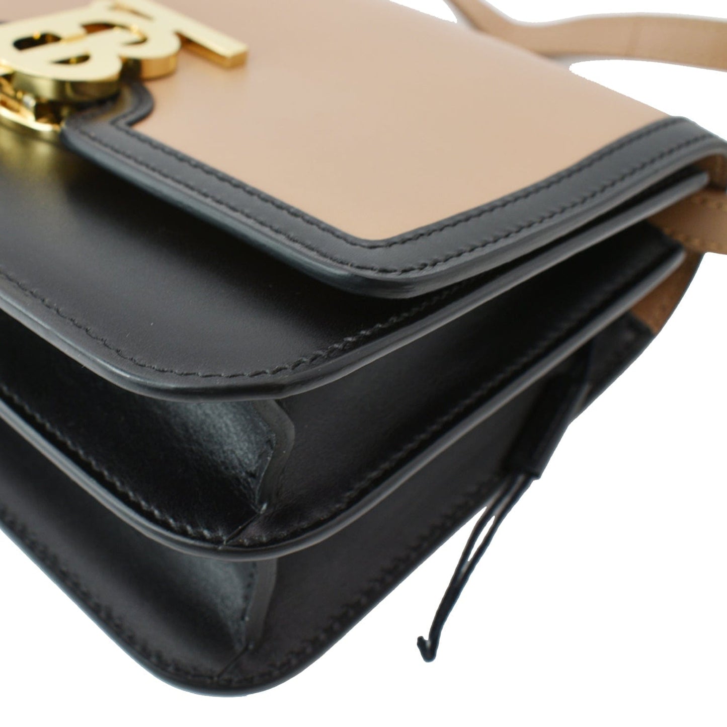 BURBERRY TB Small Leather Crossbody Bag Beige  - Hot Deals