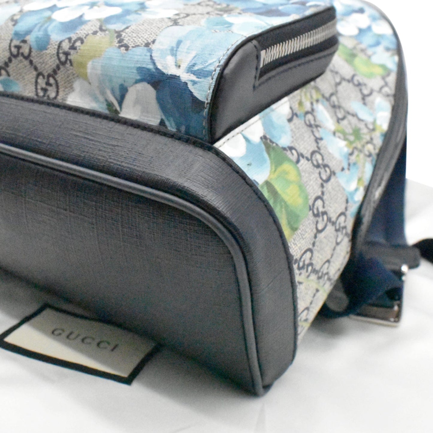 GUCCI Blooms GG Supreme Monogram Backpack Blue 546327