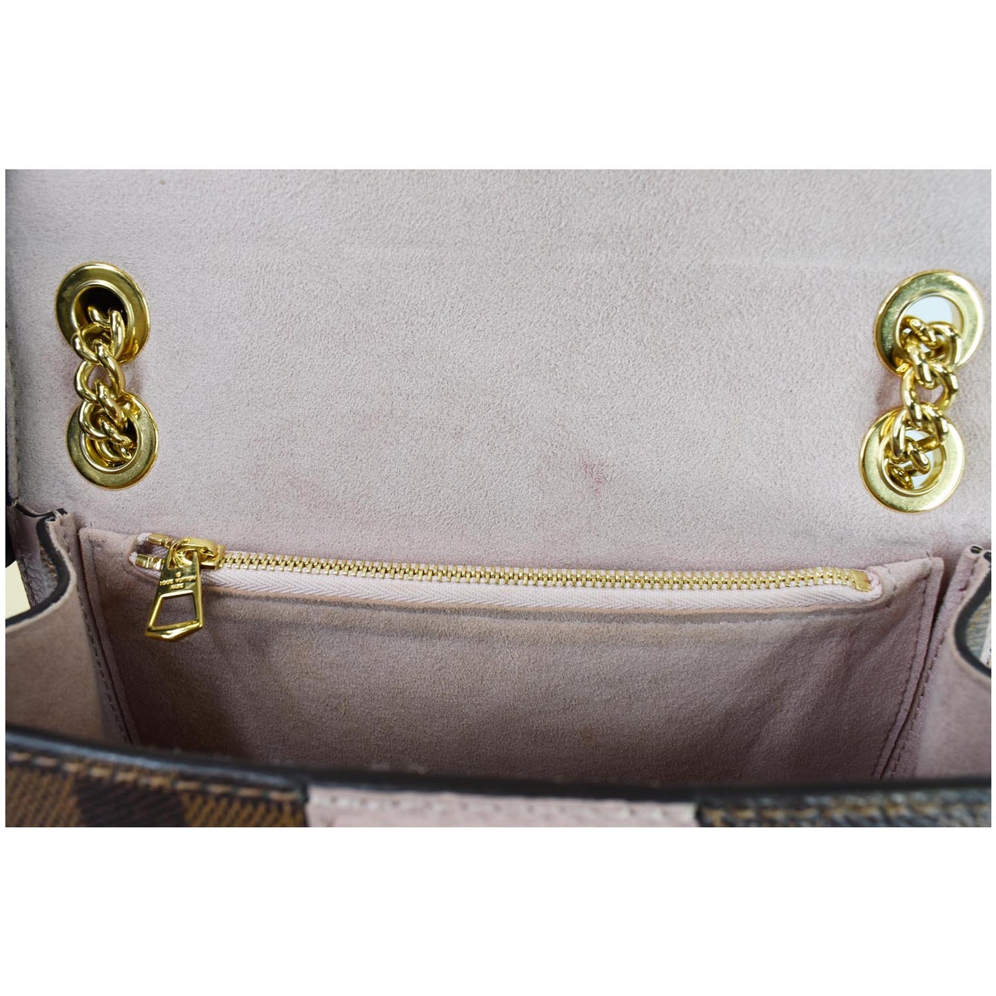 LOUIS VUITTON Wight Damier Ebene Shoulder Crossbody Bag Magnolia