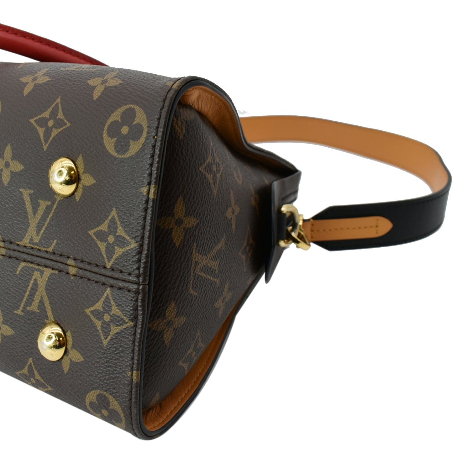 LOUIS VUITTON Tuileries Monogram Canvas Tote Shoulder Bag Brown