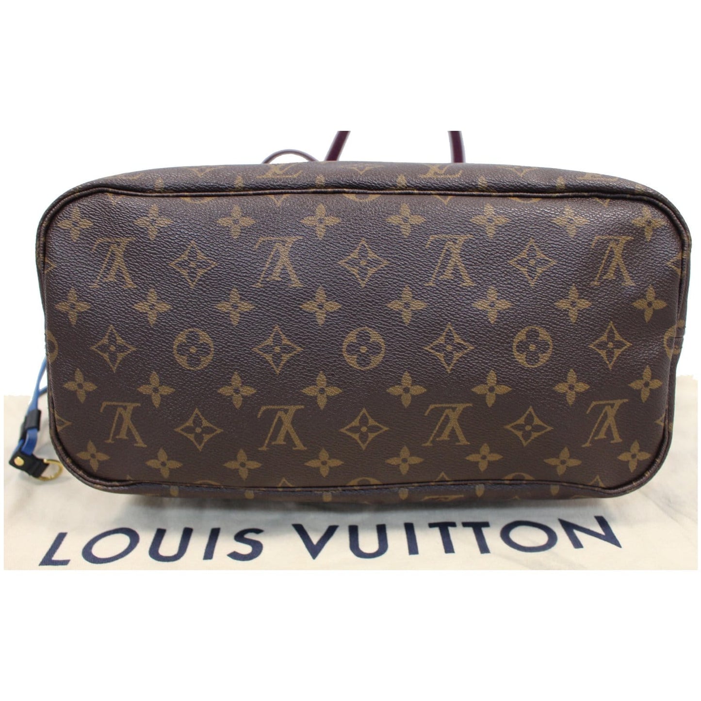 LOUIS VUITTON Neverfull MM Totem Monogram Canvas Tote Shoulder Bag Purple
