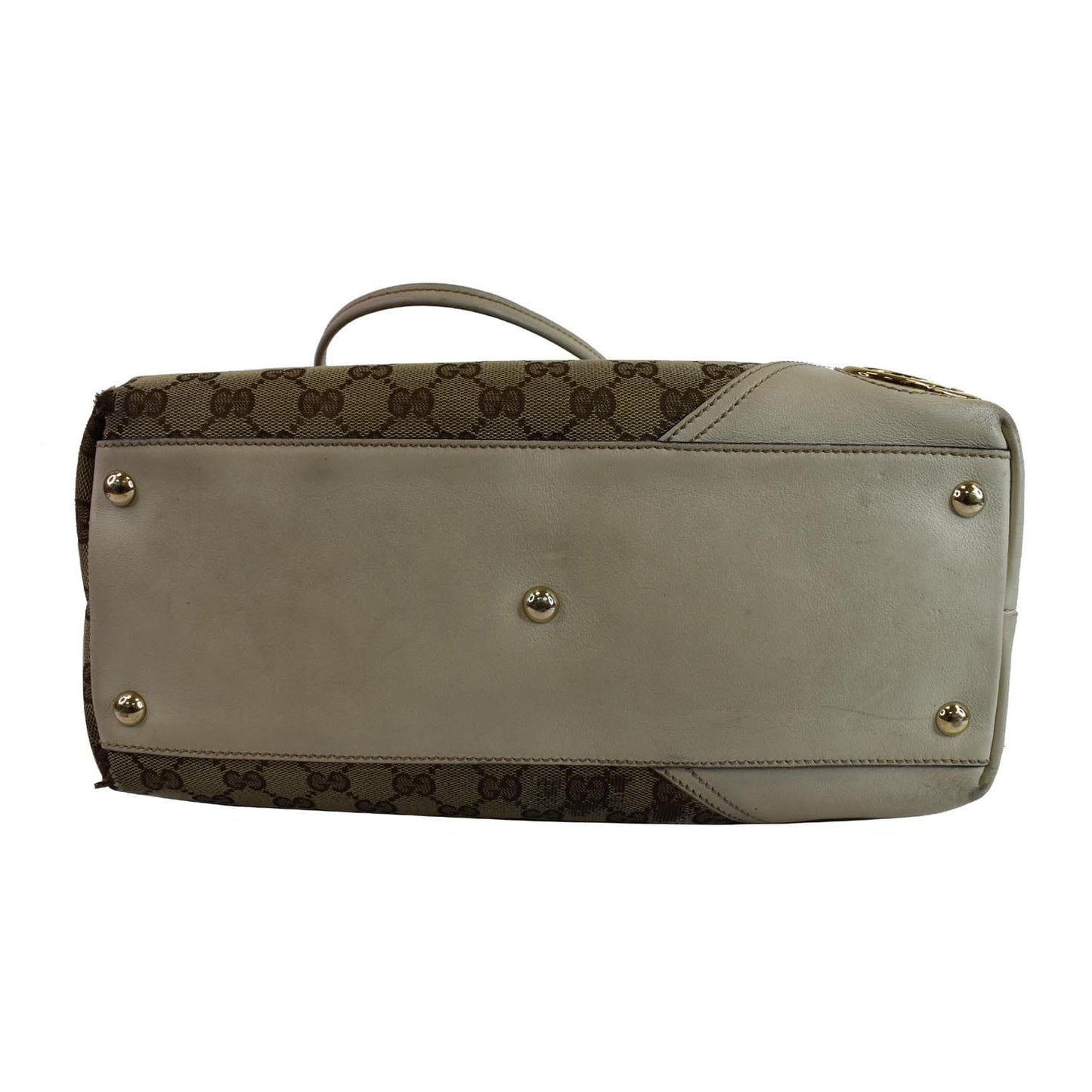 GUCCI Large Britt GG Canvas Tote Bag Beige 169945