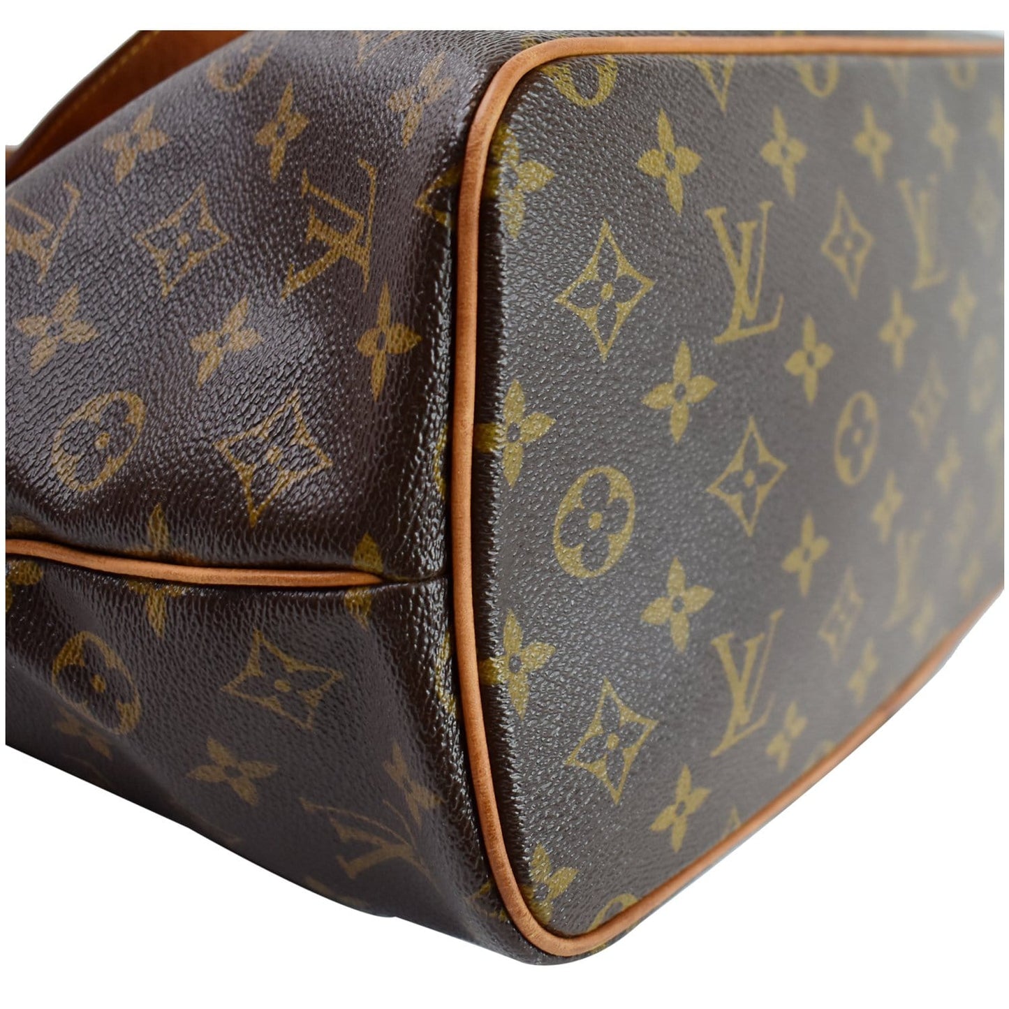 LOUIS VUITTON Palermo PM Monogram Canvas Shoulder Bag Brown