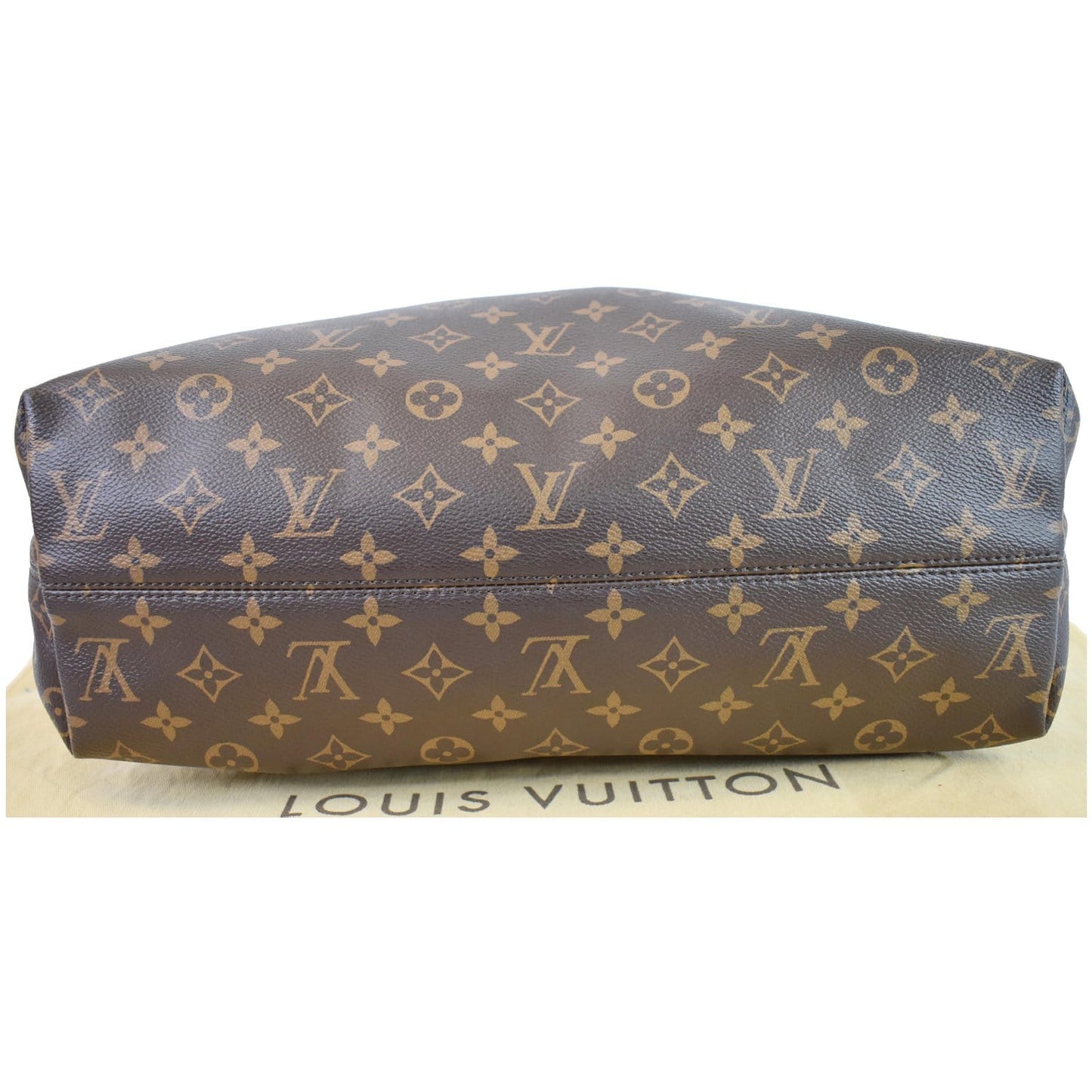 LOUIS VUITTON Graceful MM Monogram Canvas Shoulder Bag Brown