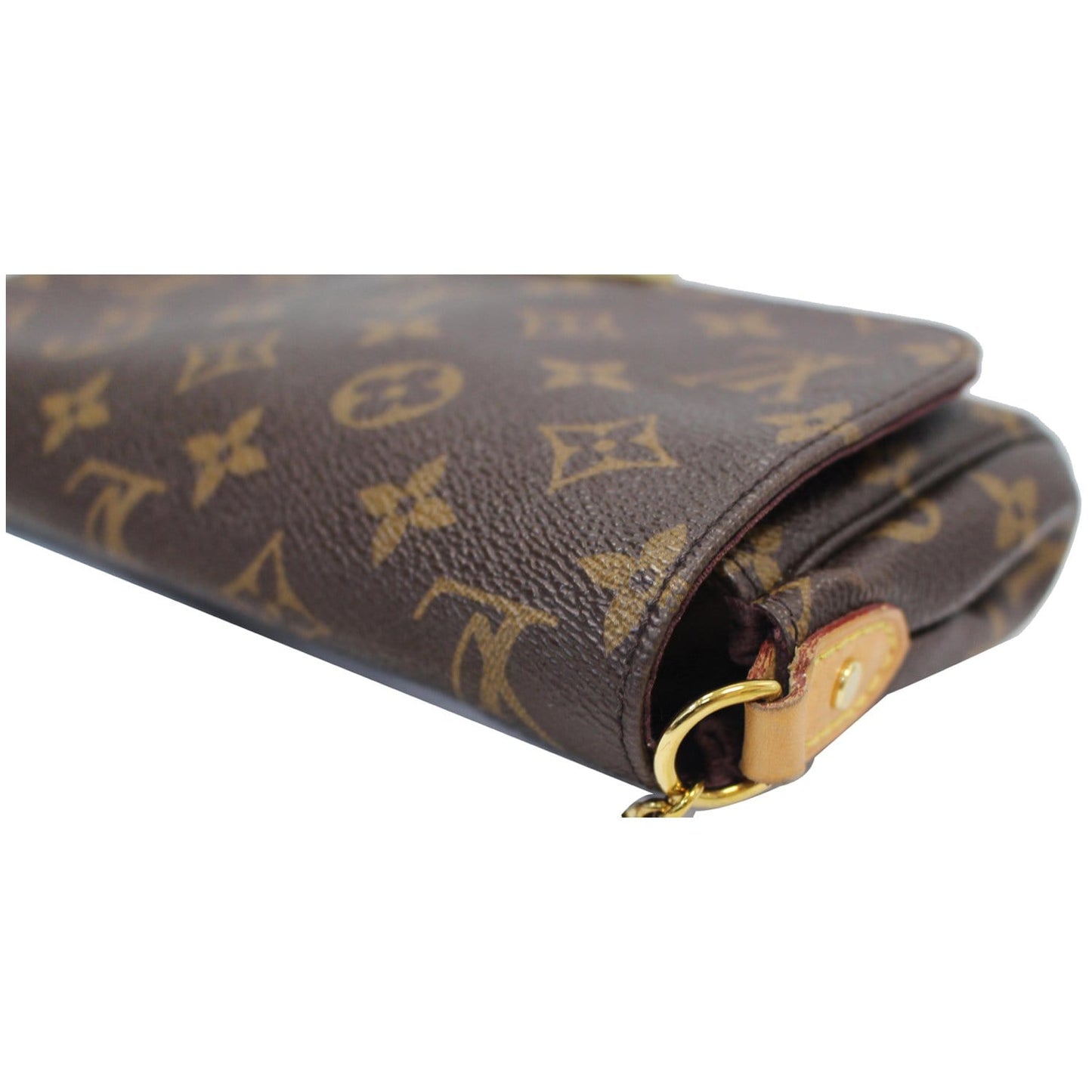 LOUIS VUITTON Favorite PM Monogram Canvas Crossbody Bag Brown