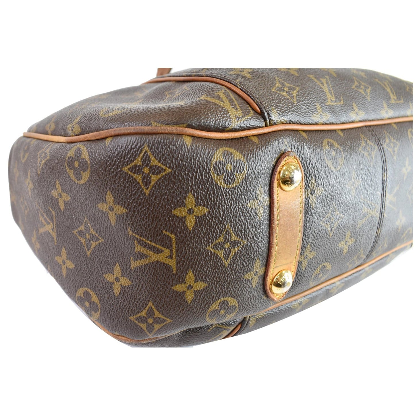 LOUIS VUITTON Galliera PM Monogram Canvas Shoulder Bag Brown
