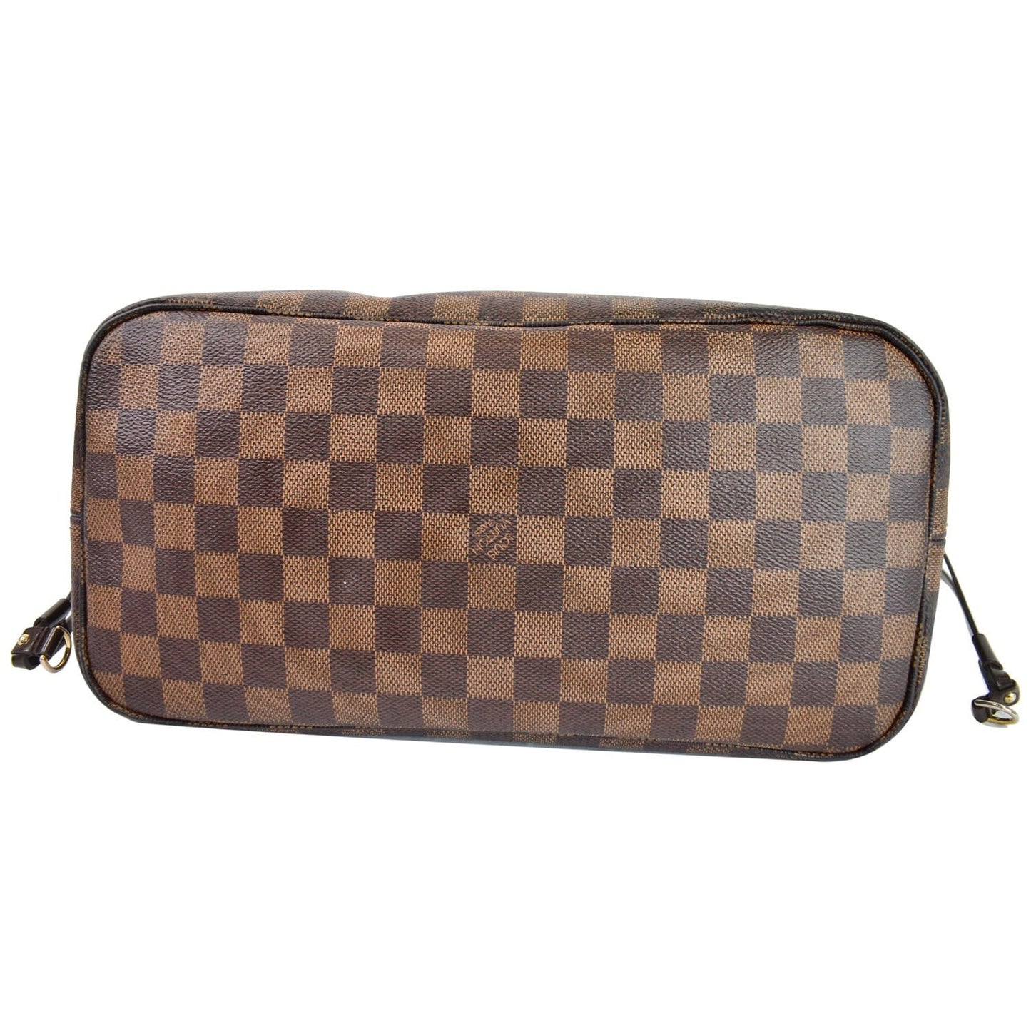 LOUIS VUITTON Neverfull MM Damier Ebene Tote Shoulder Bag Brown