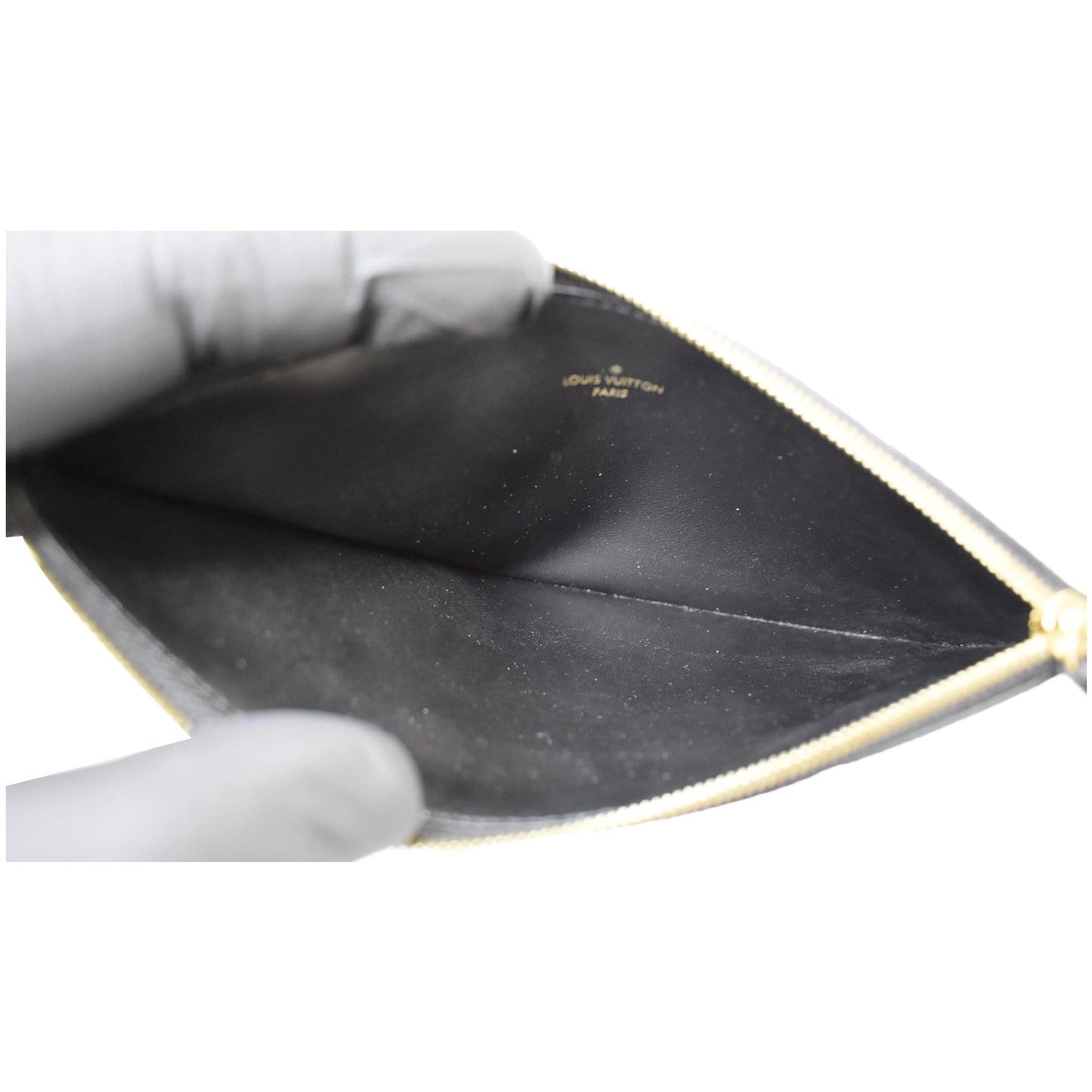 LOUIS VUITTON Felicie Empreinte Insert Zippy Wallet Black