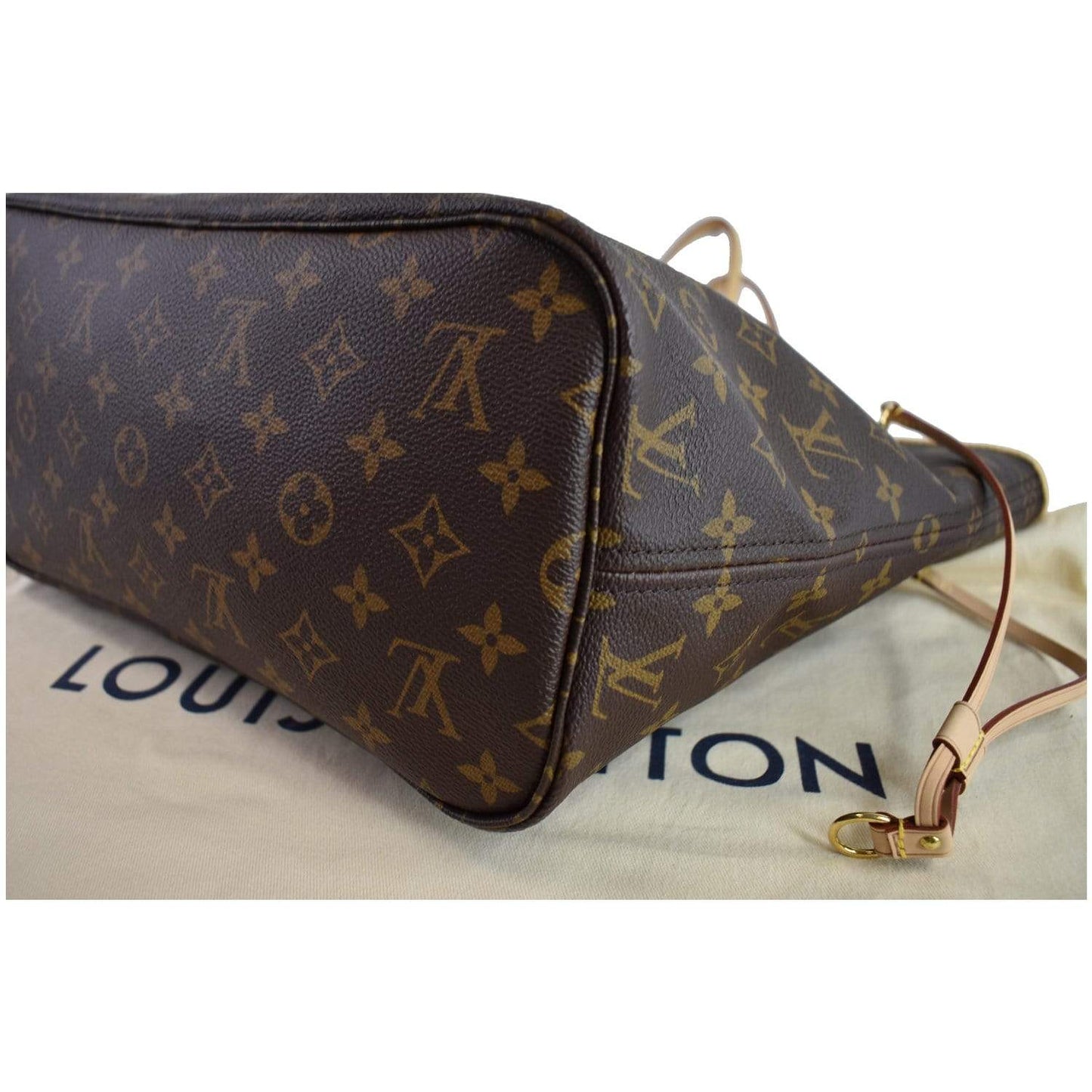 LOUIS VUITTON Monogram Canvas Neverfull MM Brown Tote Bag