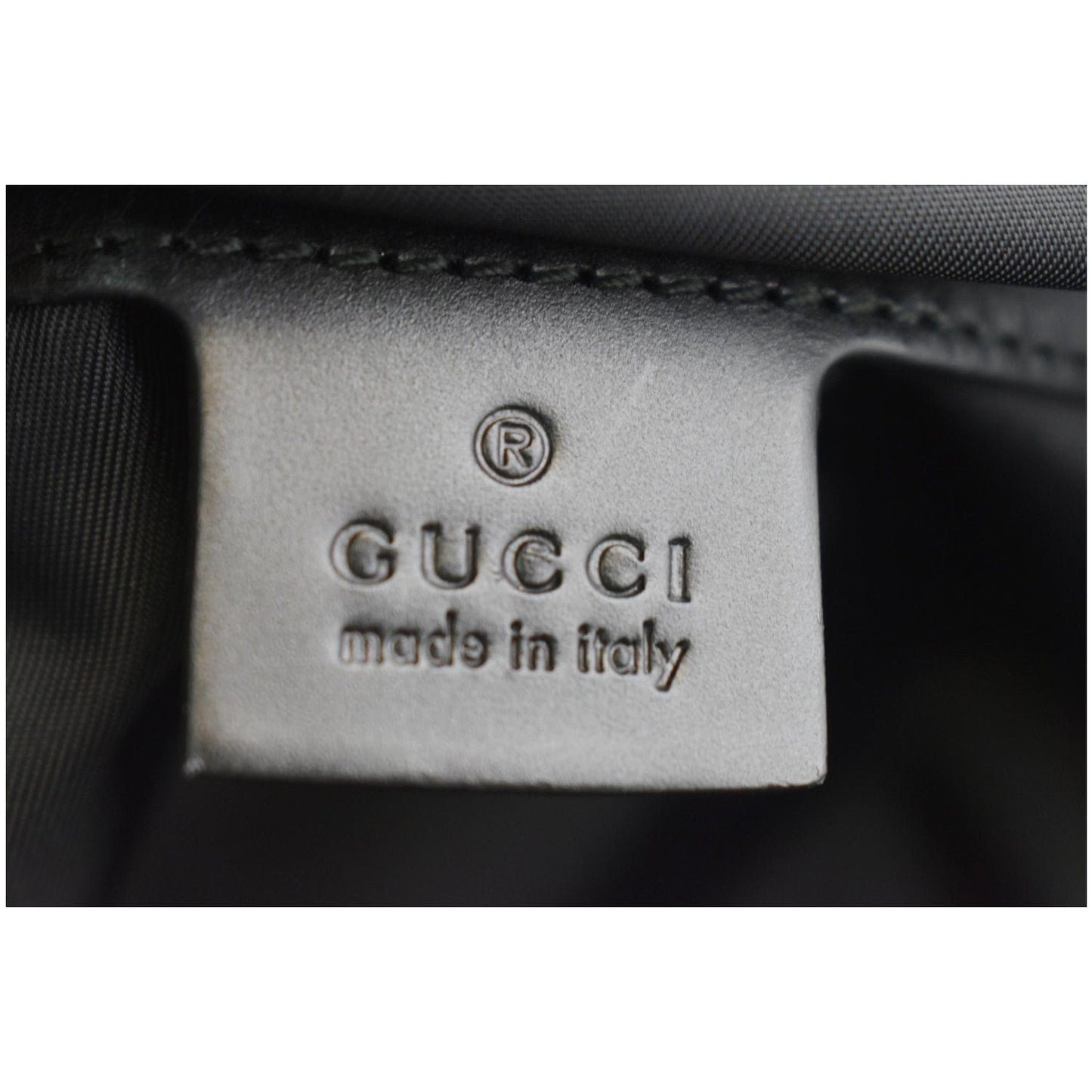 GUCCI Techno Fabric Canvas Backpack Bag Black 429037