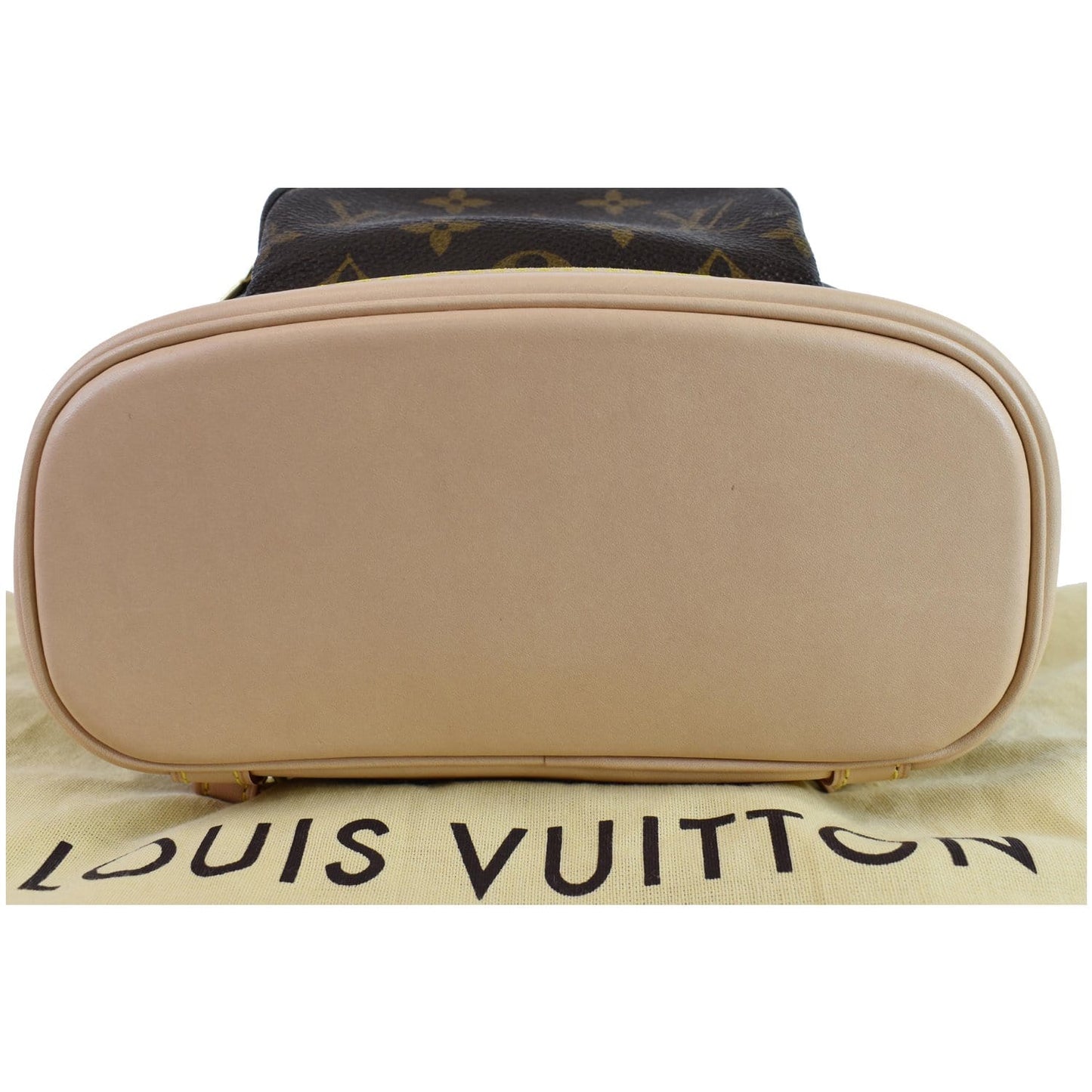 LOUIS VUITTON Mini Montsouris Monogram Canvas Backpack Bag Brown