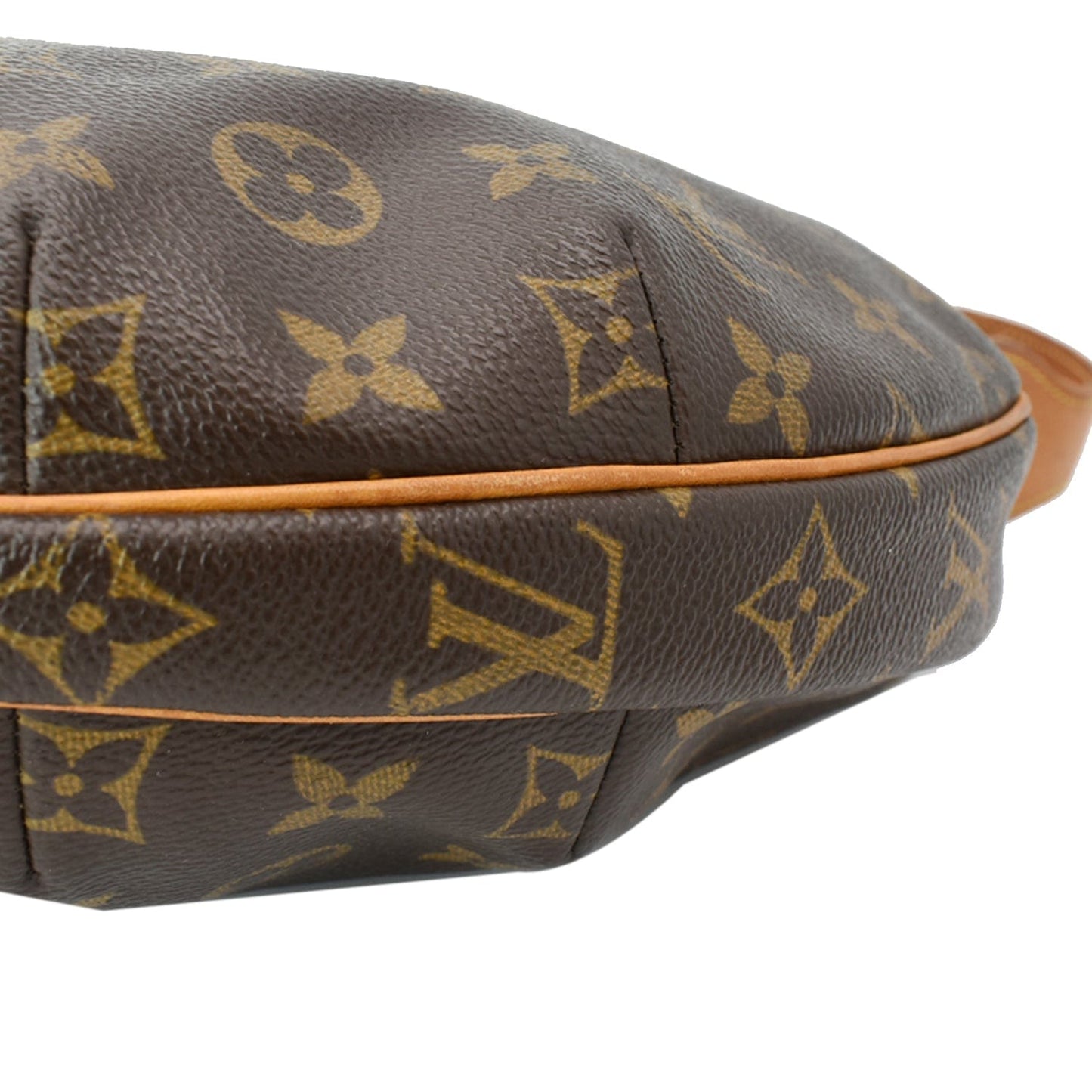 LOUIS VUITTON Croissant MM Monogram Canvas Hobo Bag Brown