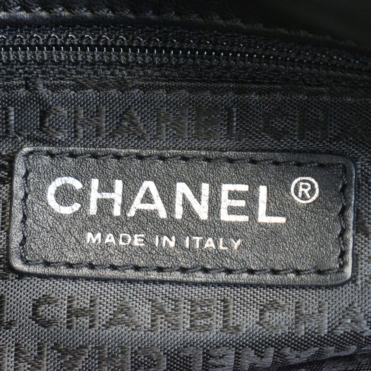 CHANEL Double Foldover Twist Closure Smooth Lambskin Tote Bag Black