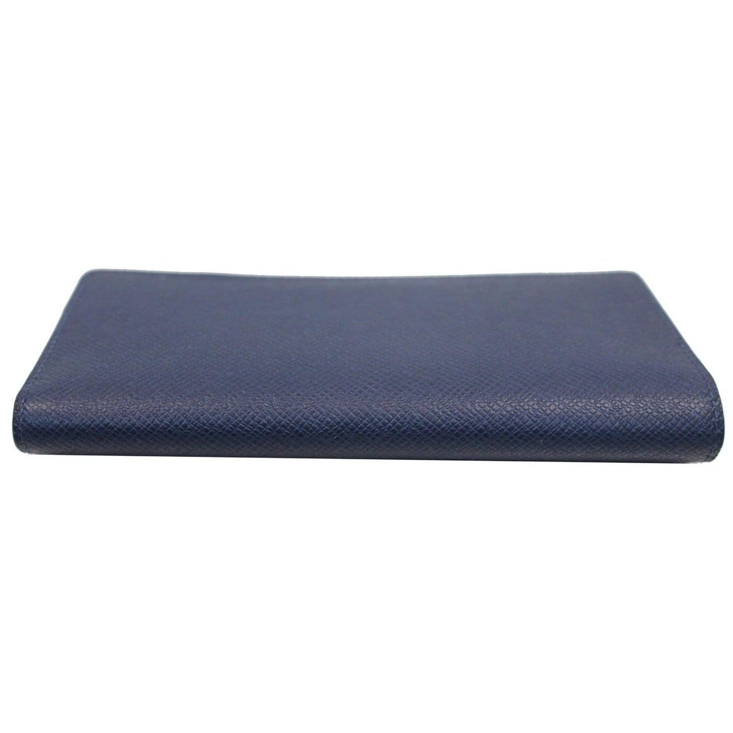 LOUIS VUITTON Brazza Taiga Leather Bifold Wallet Blue