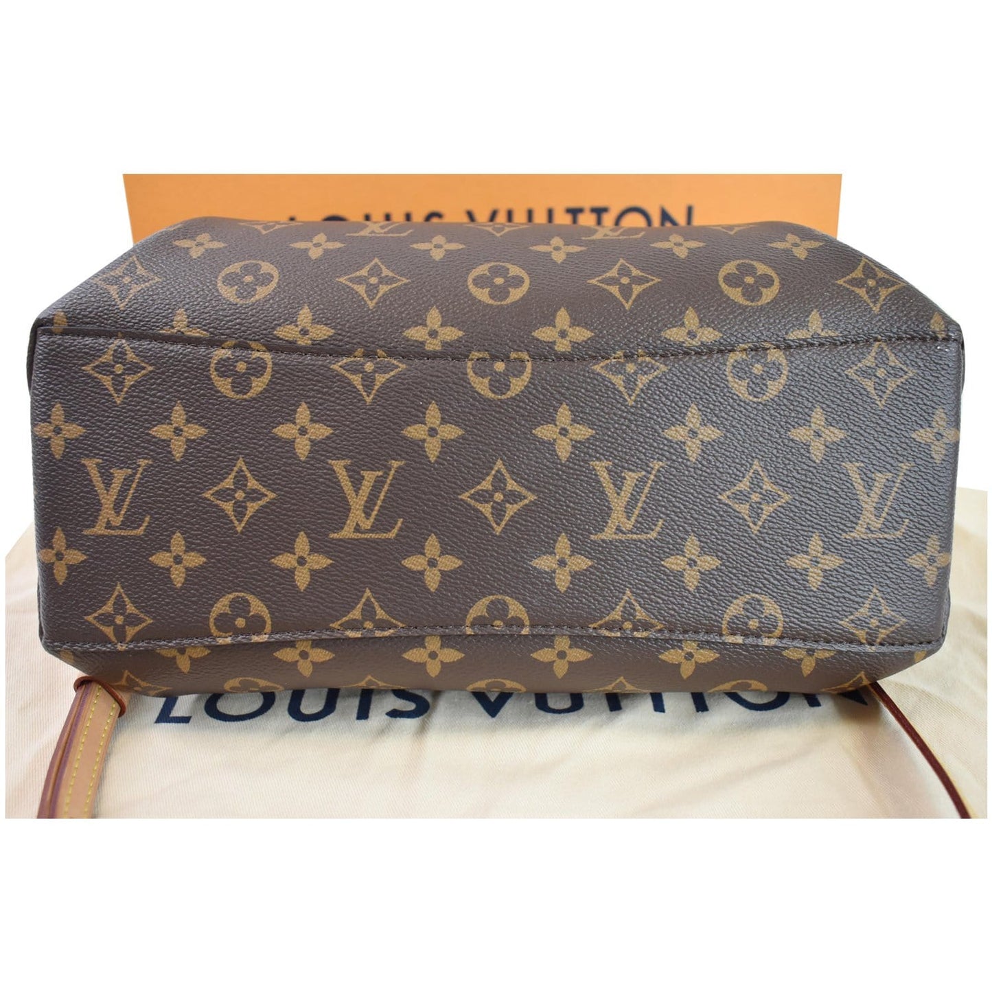 LOUIS VUITTON Rivoli PM Monogram Canvas Shoulder Bag Brown