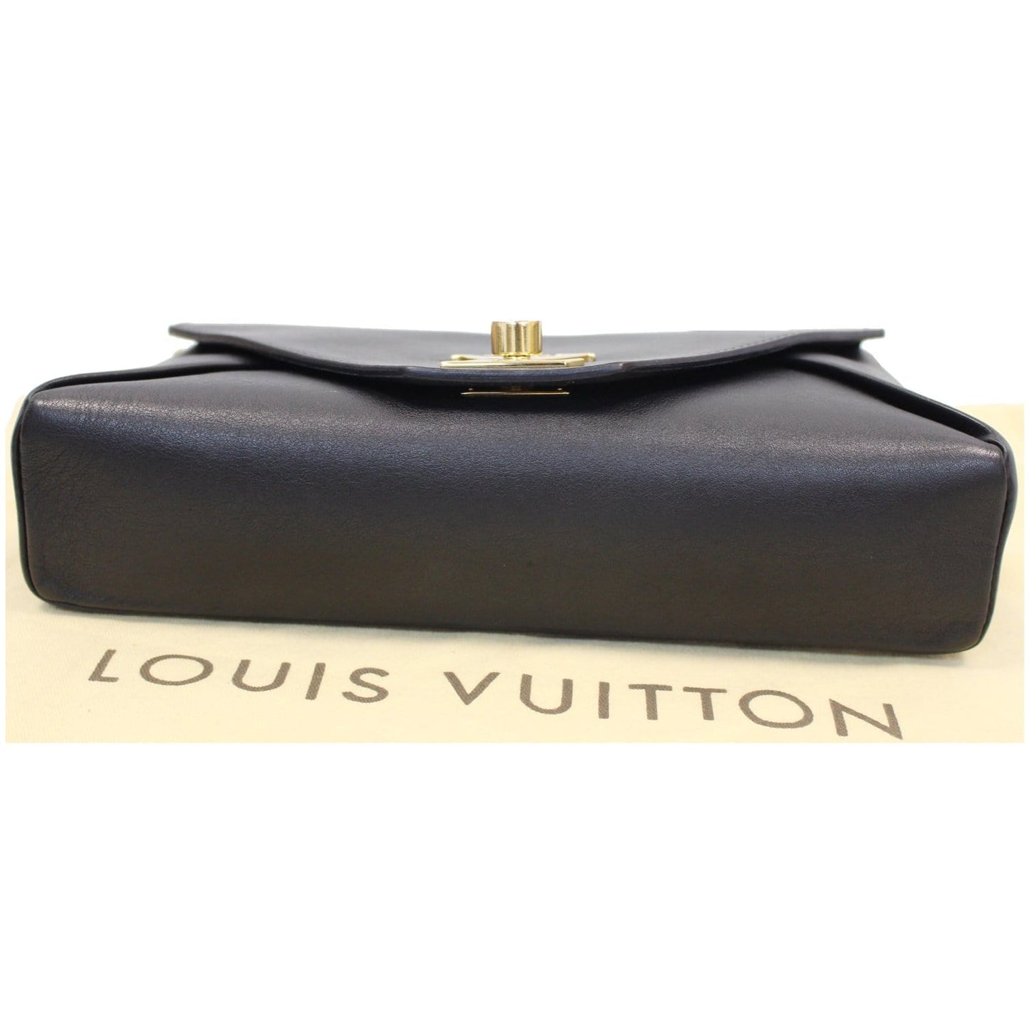 LOUIS VUITTON Love Note Calfskin Leather Shoulder Bag Black