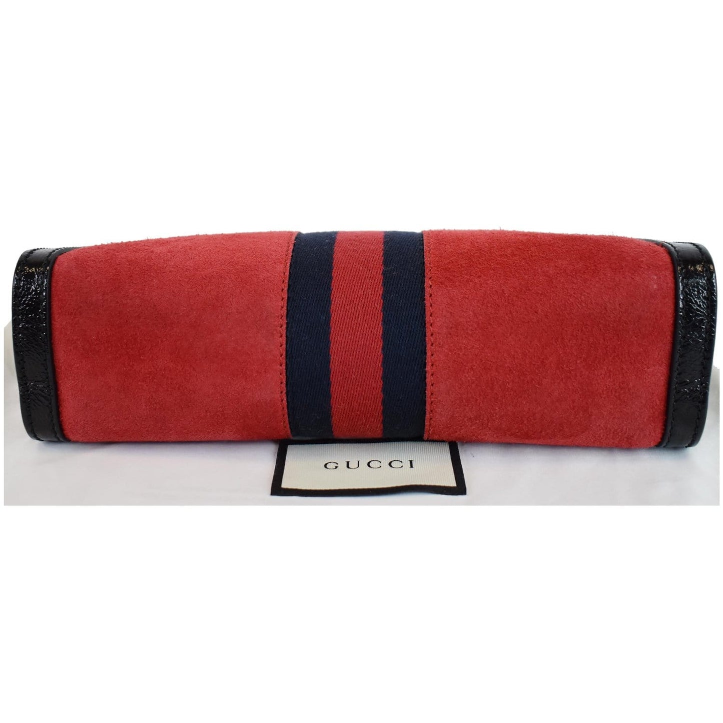 GUCCI Ophidia GG Small Web Suede Leather Shoulder Bag Red 503877 - 20% OFF