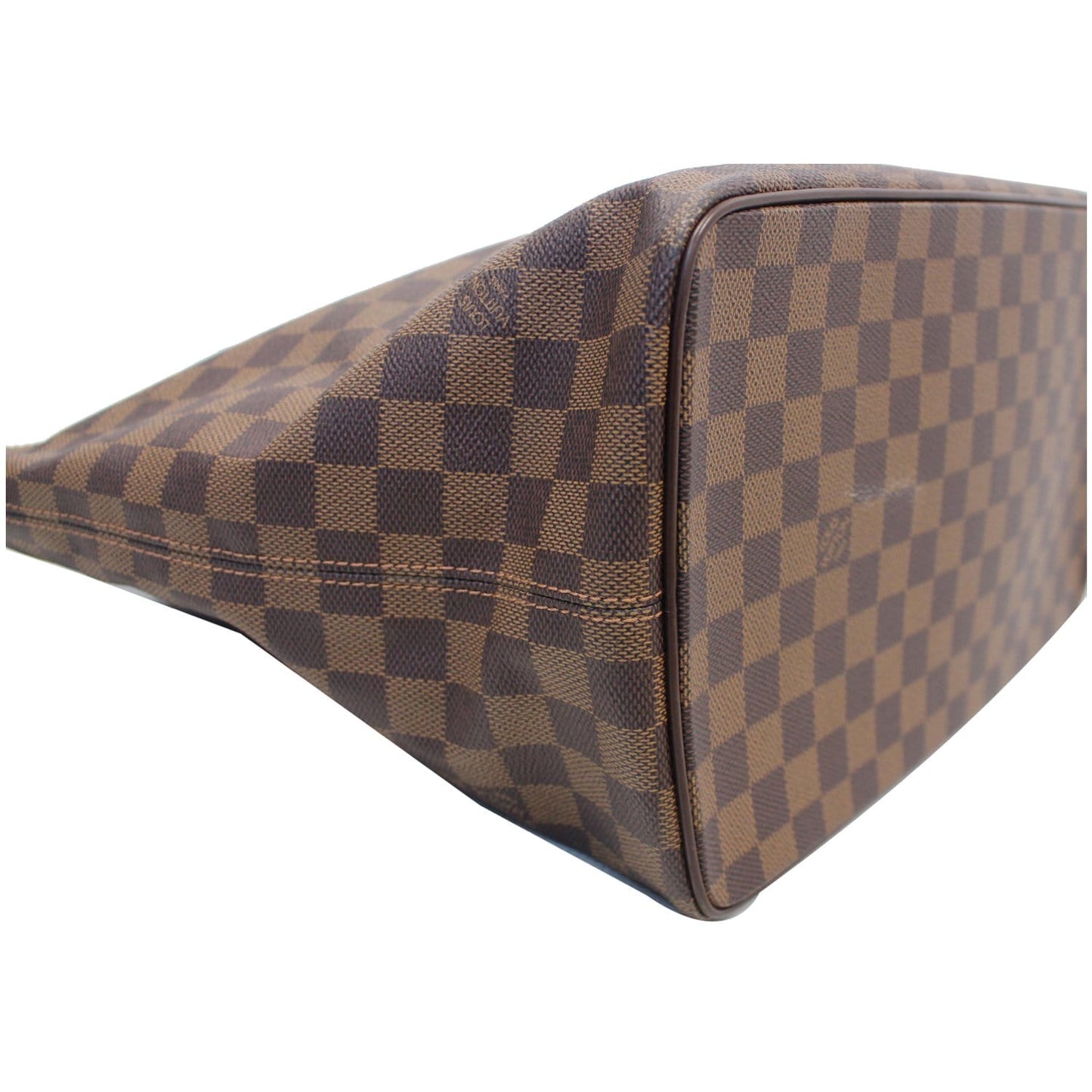 LOUIS VUITTON Saleya MM Damier Ebene Shoulder Bag Brown