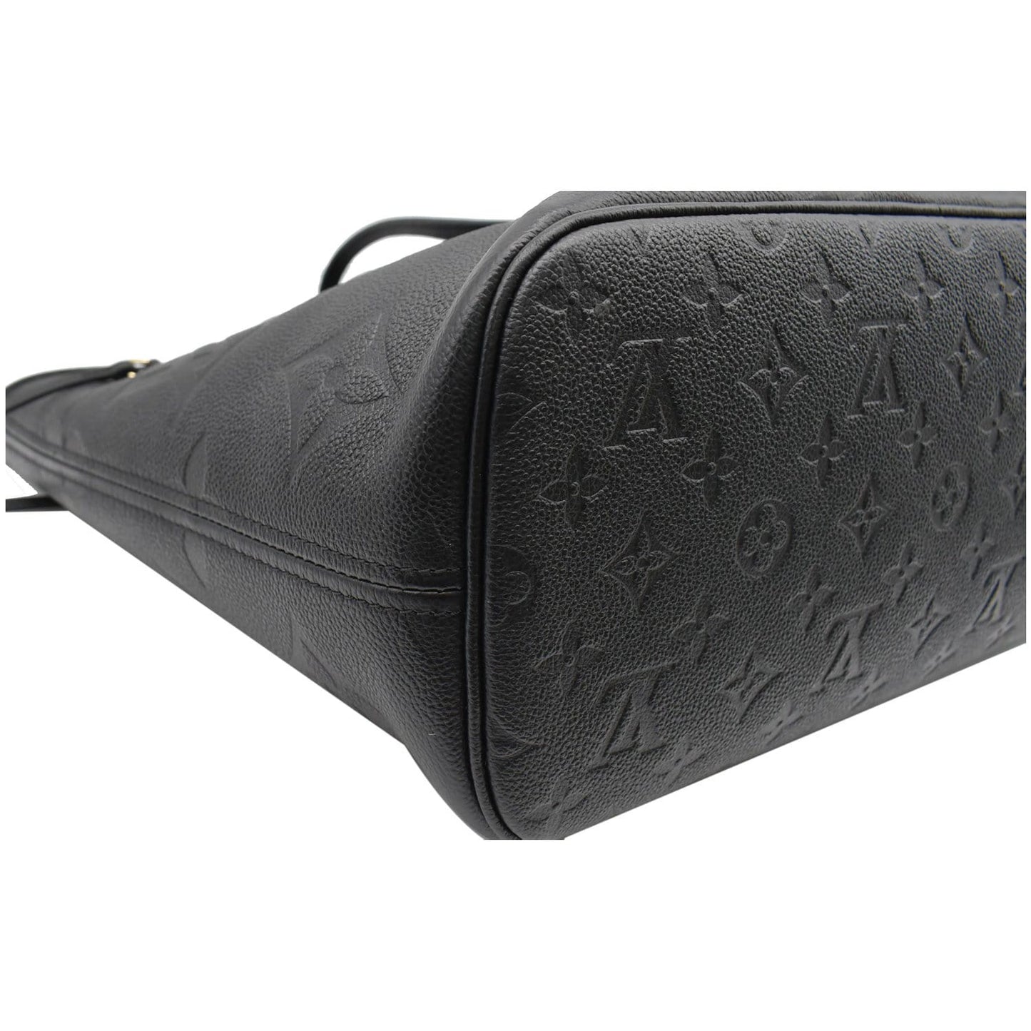 LOUIS VUITTON Neverfull MM Monogram Empreinte Tote Bag Black