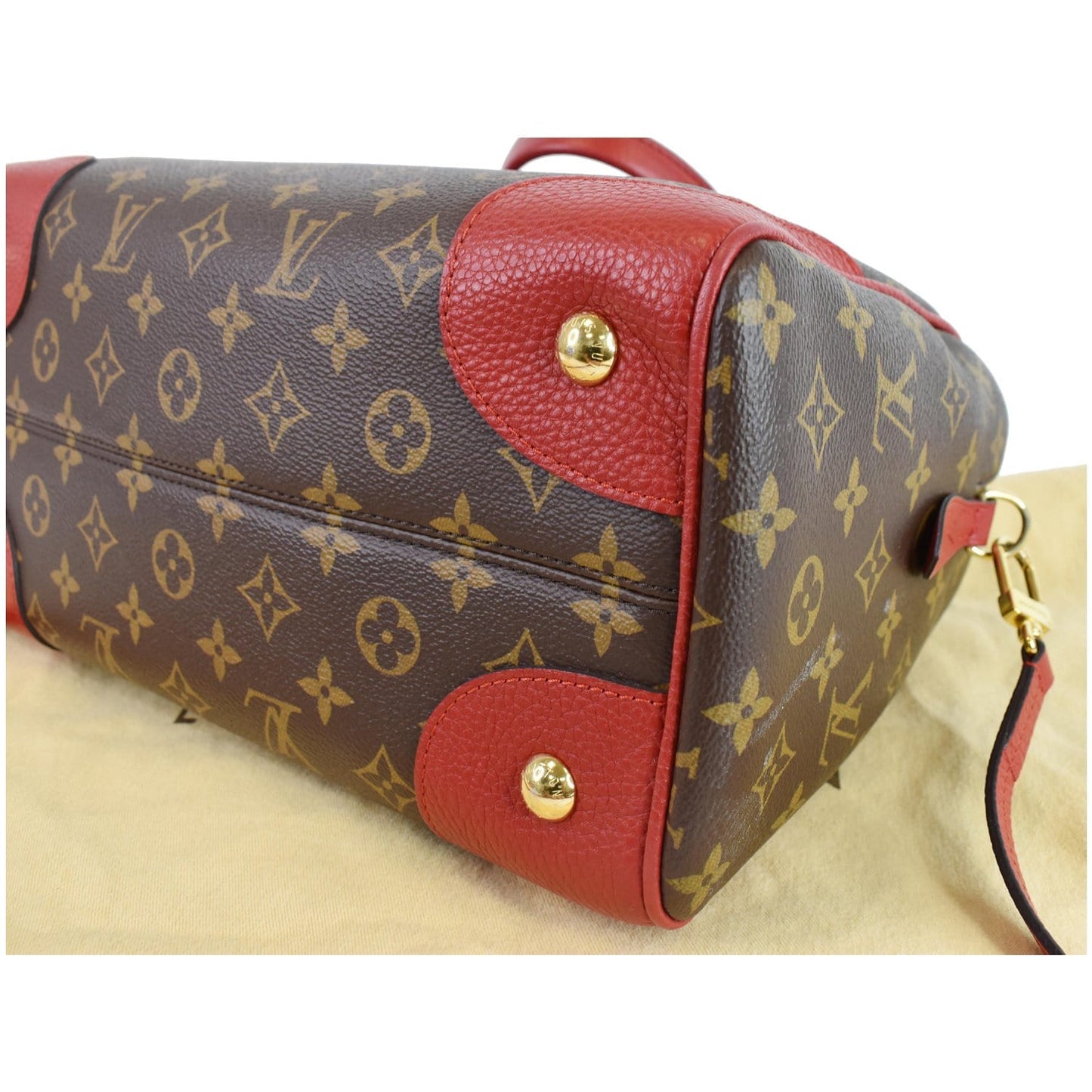 LOUIS VUITTON Retiro NM Monogram Canvas 2Way Shoulder Bag Red