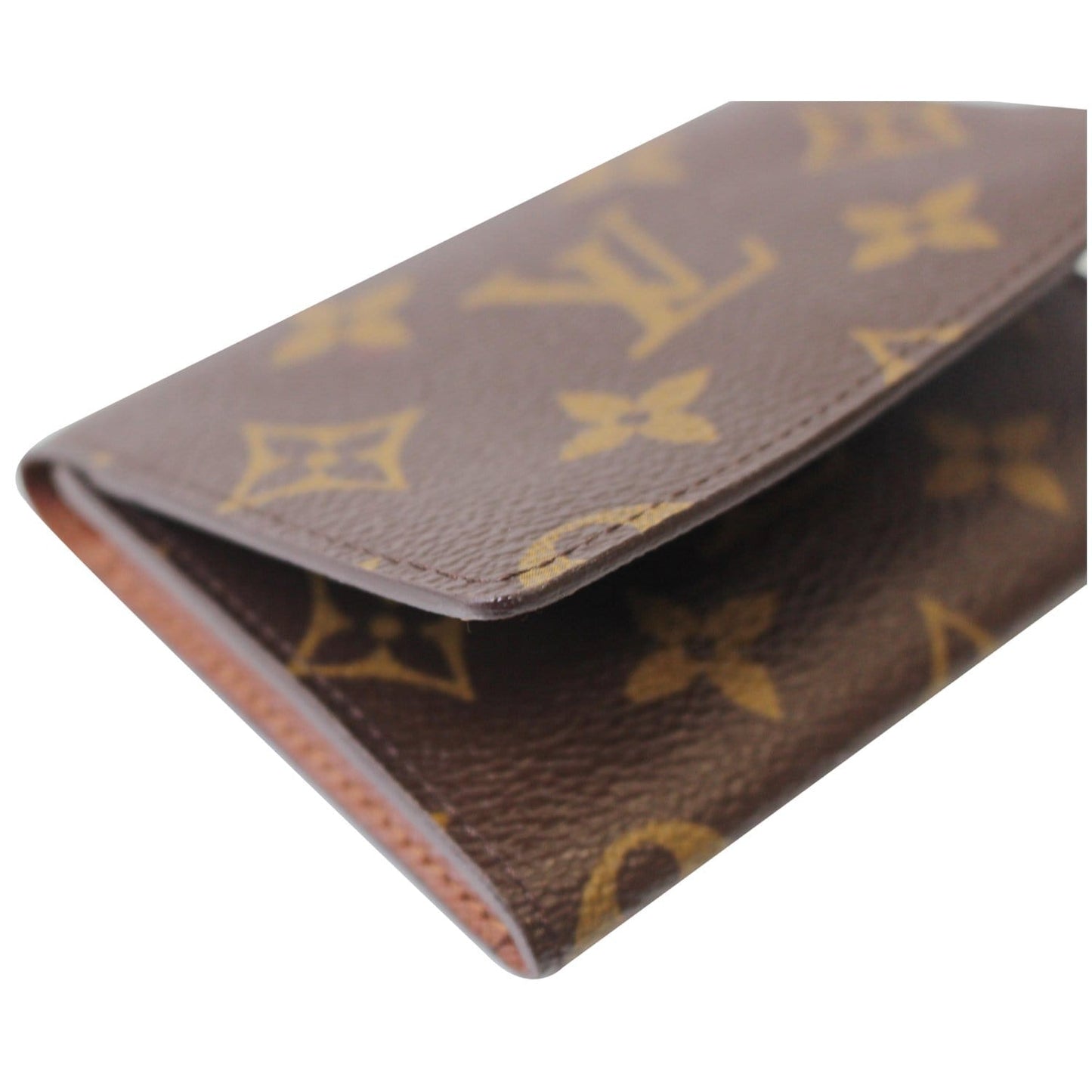 LOUIS VUITTON Monogram Canvas Business Card Holder Brown