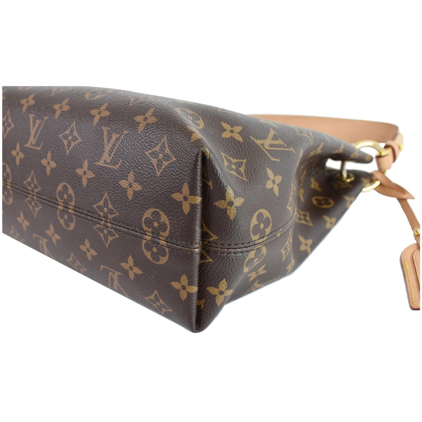 LOUIS VUITTON Graceful PM Monogram Canvas Shoulder Bag Brown