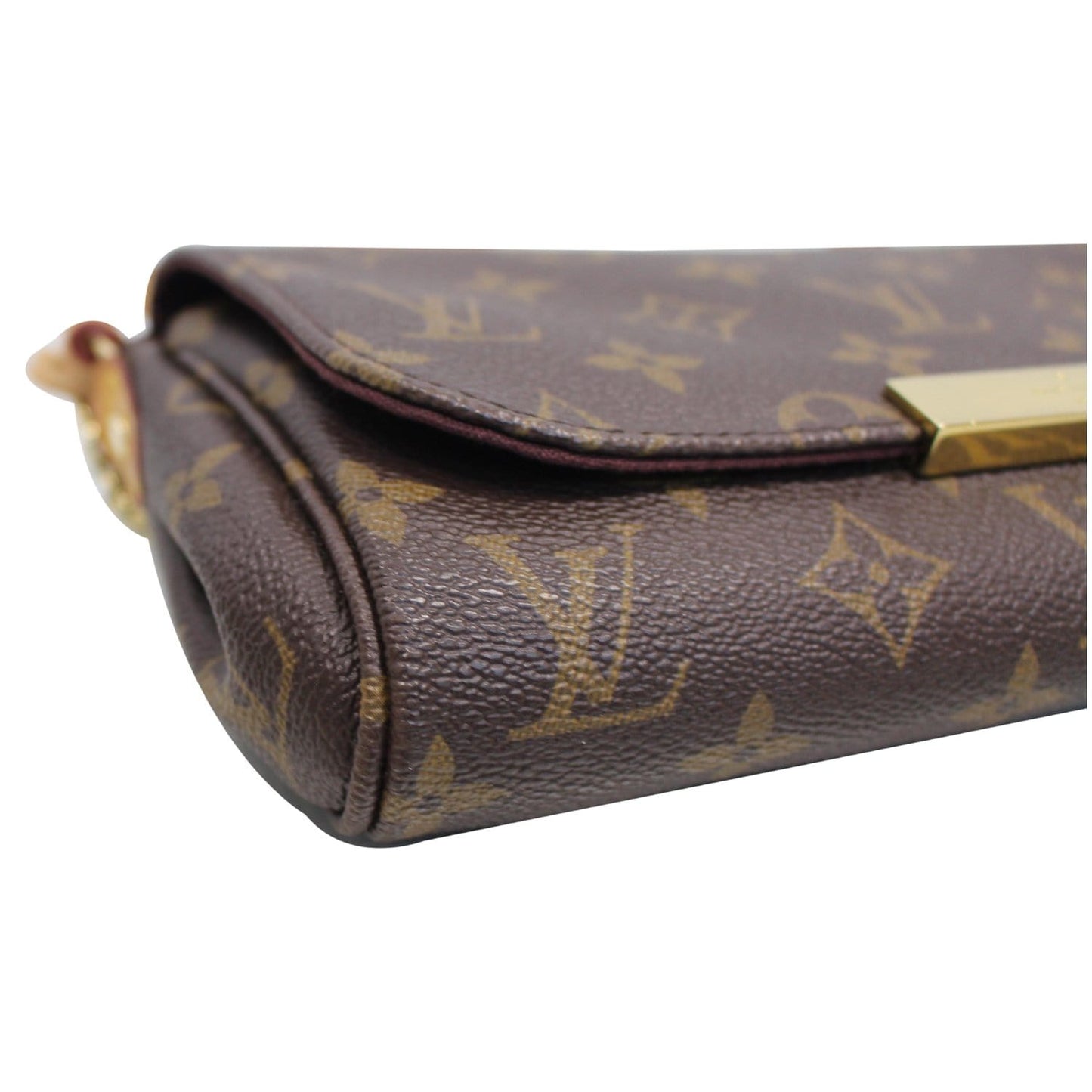 LOUIS VUITTON Favorite PM Monogram Canvas Crossbody Bag Brown