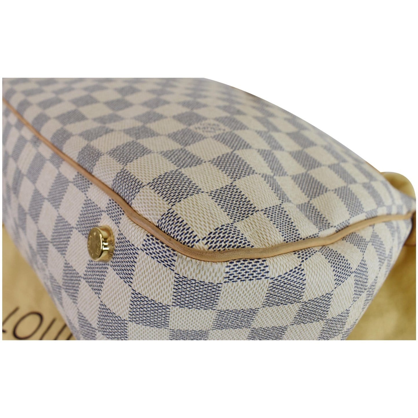 LOUIS VUITTON Figheri PM Damier Azur Shoulder Bag White
