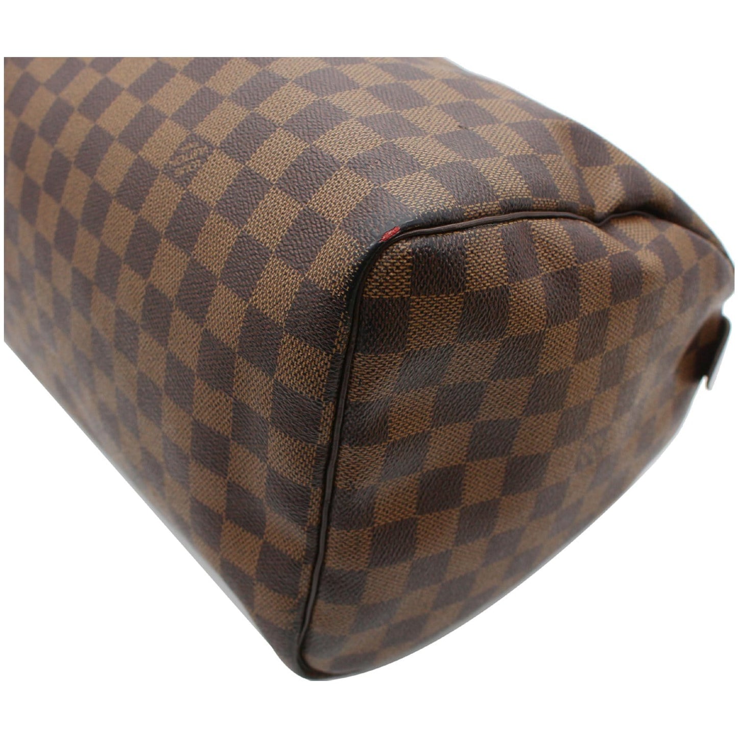 LOUIS VUITTON Speedy 35 Damier Ebene Satchel Bag Brown
