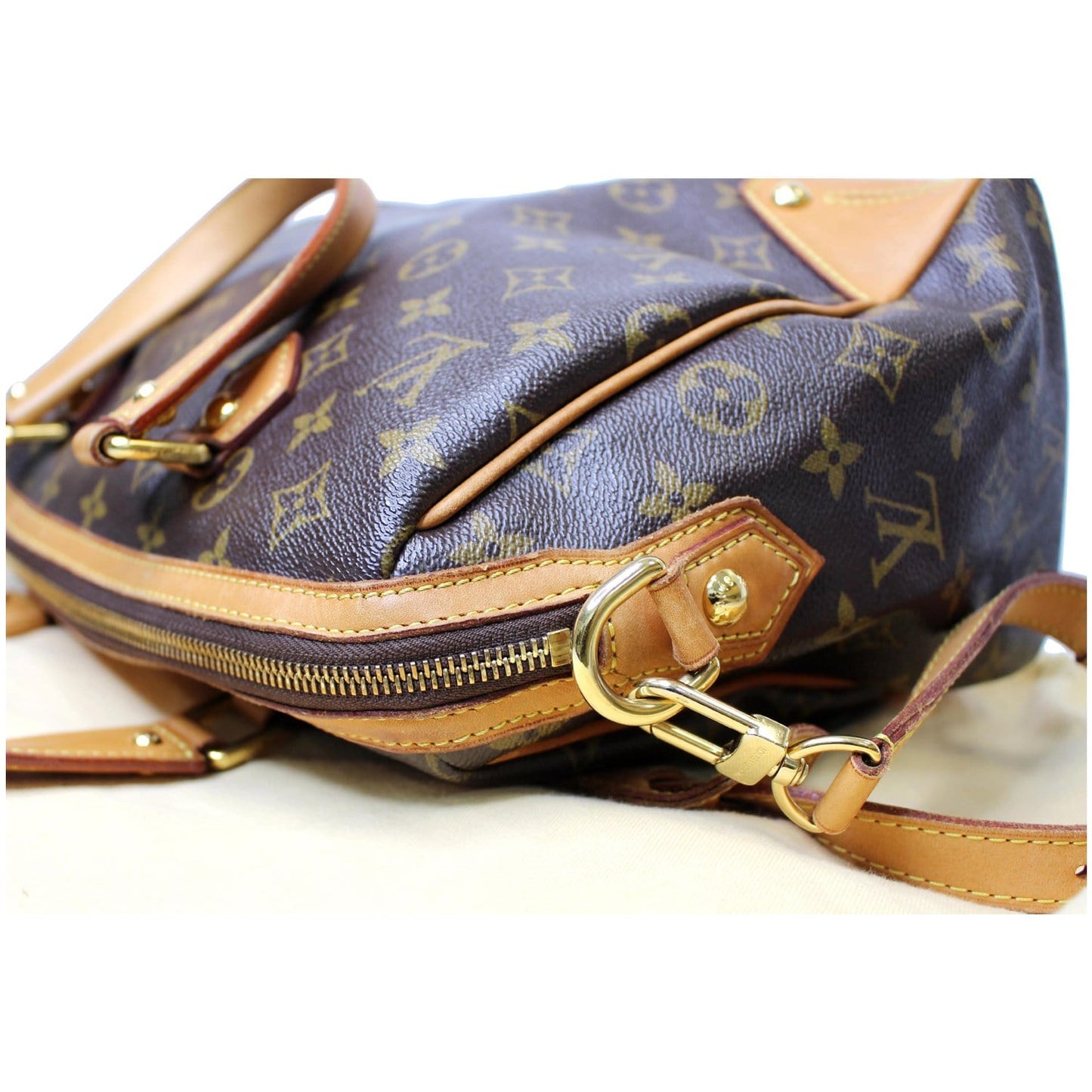 LOUIS VUITTON Retiro PM Monogram Canvas Shoulder Bag Brown