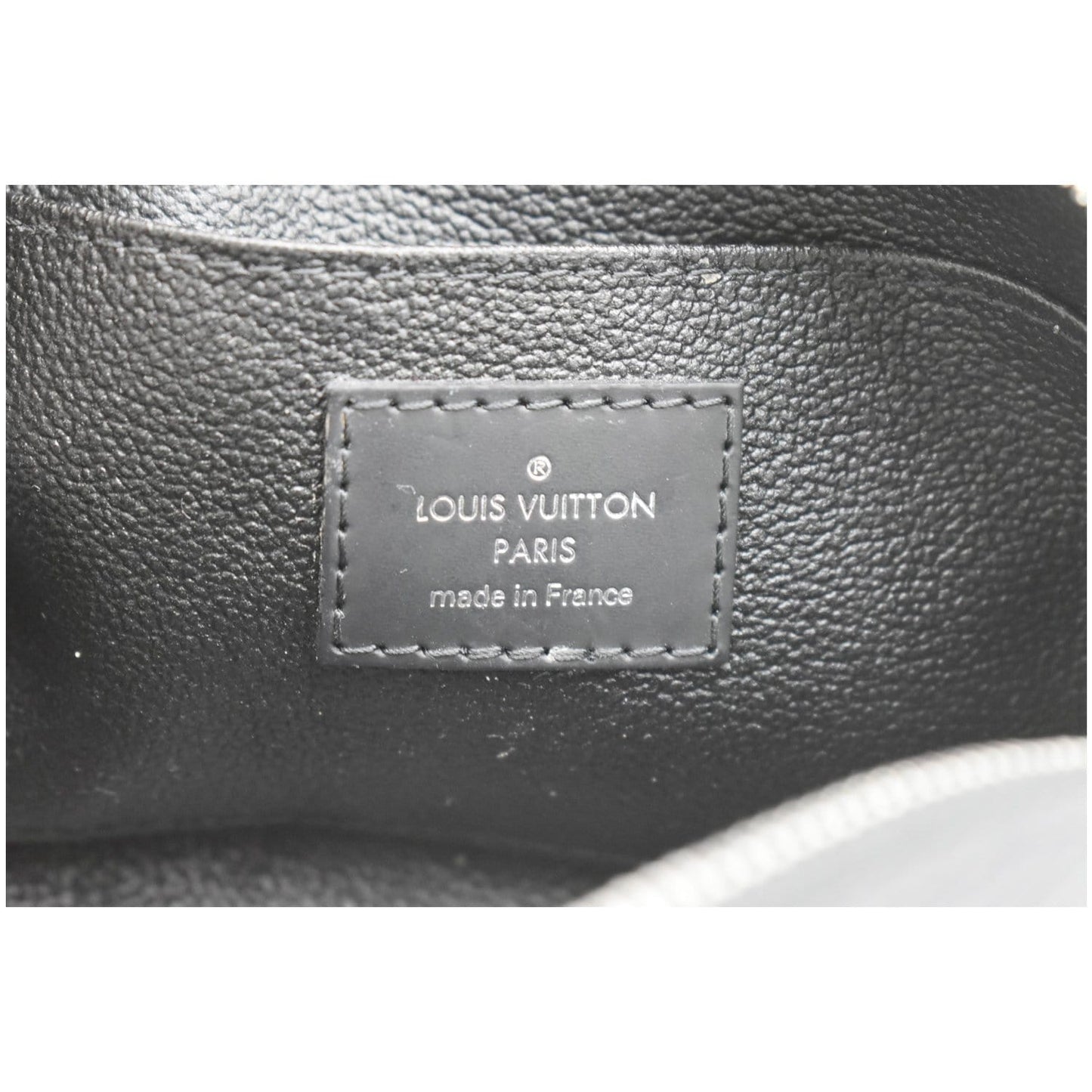LOUIS VUITTON Epi Leather Pochette Cosmetic Pouch Black
