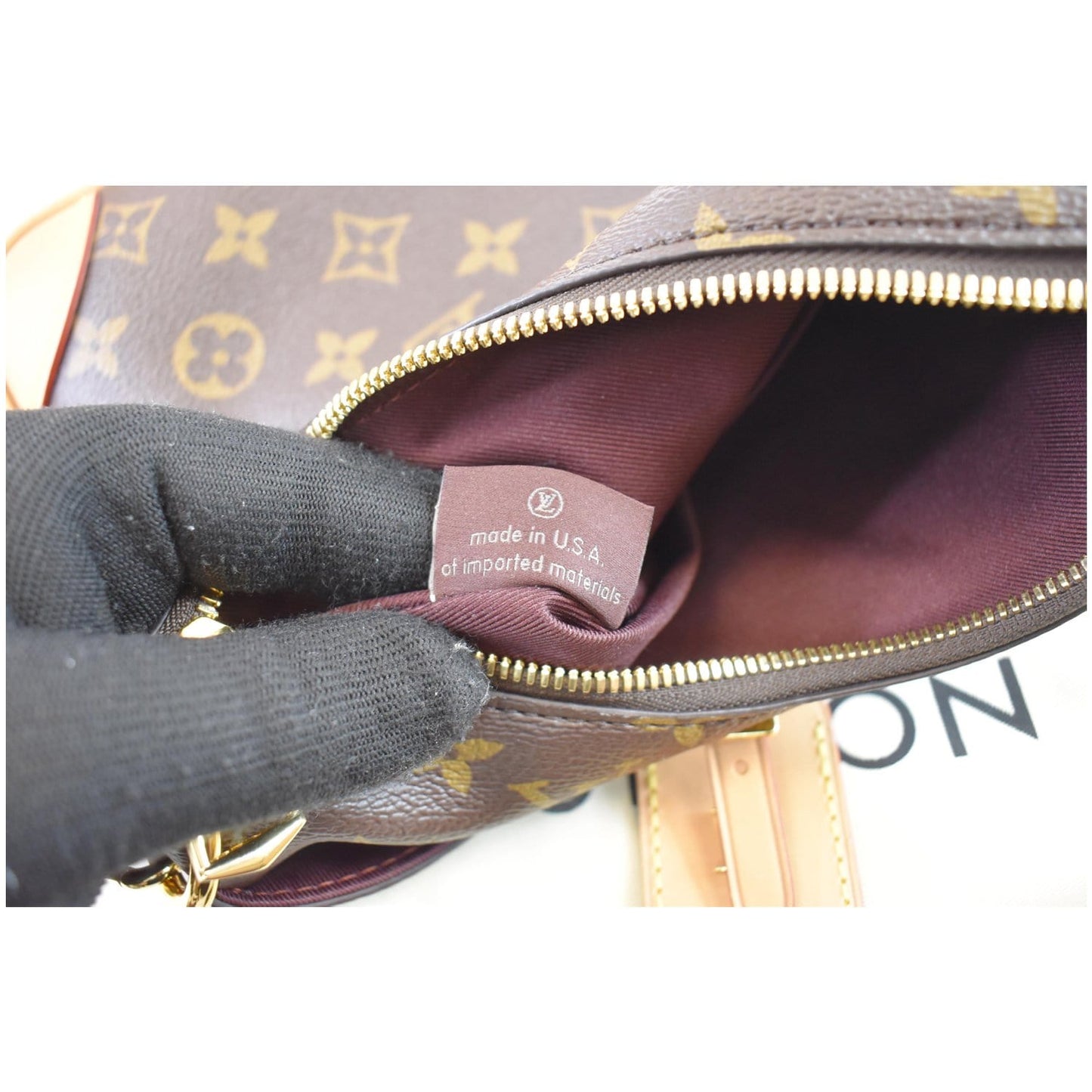 LOUIS VUITTON Odeon PM NM Monogram Canvas Shoulder Bag Natural
