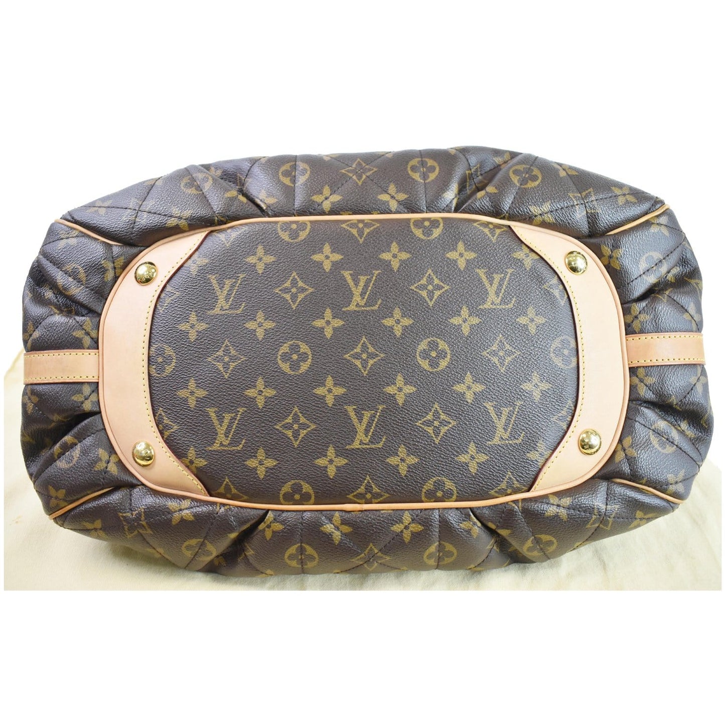 LOUIS VUITTON Etoile Bowling Monogram Canvas Satchel Bag Brown